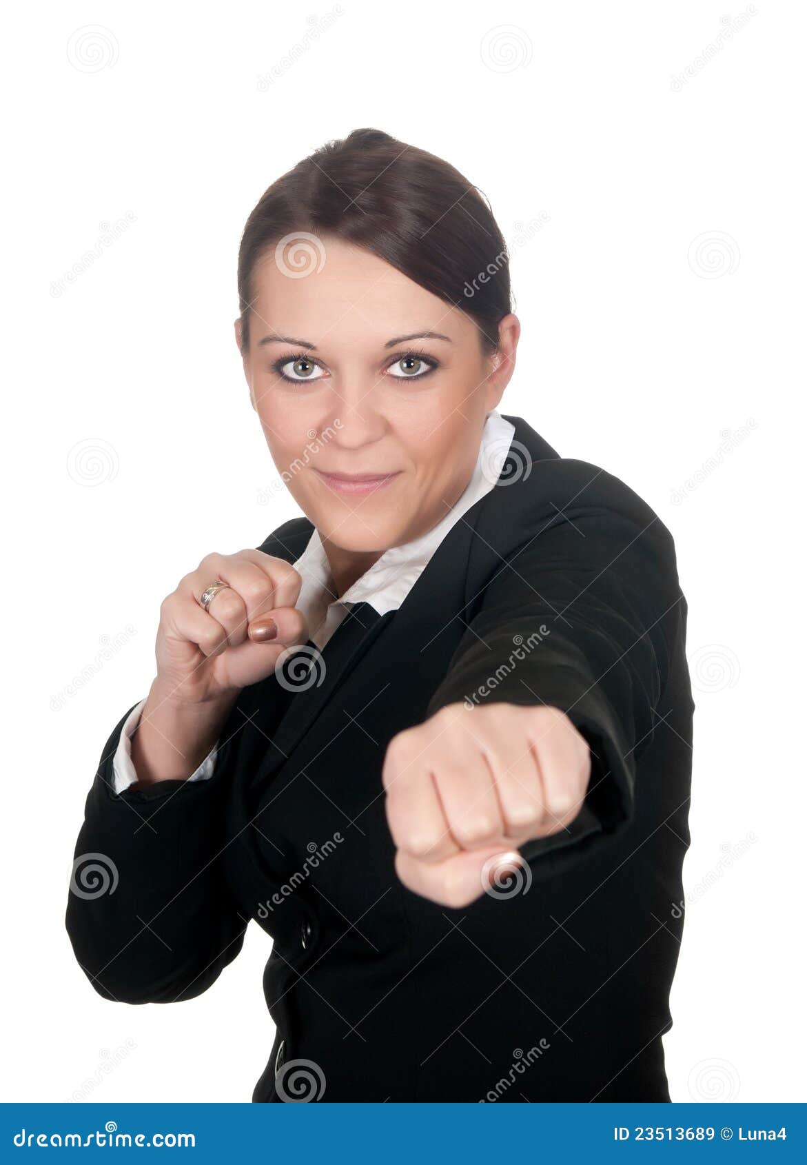 Aggressive businesswoman stock image. Image of aggressive 23513689