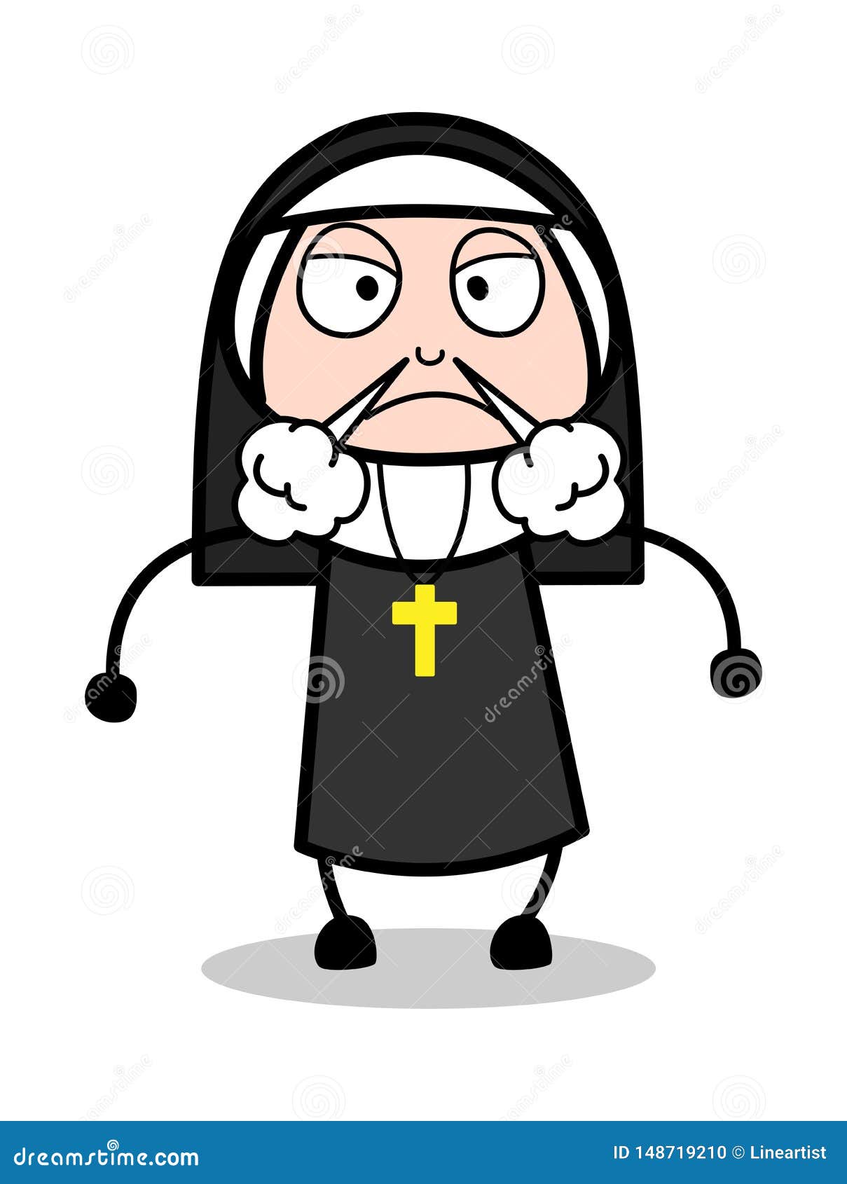Angry Nun Stock Illustrations – 49 Angry Nun Stock Illustrations, Vectors &  Clipart - Dreamstime