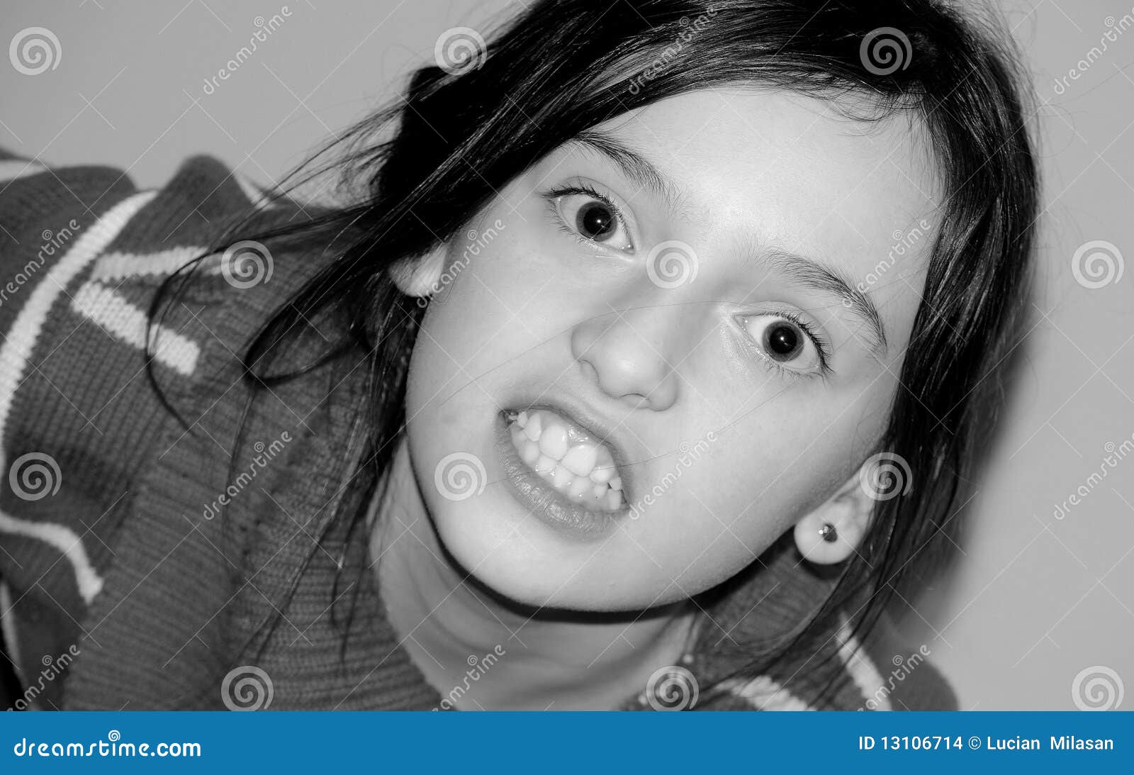 Aggressive child stock photo. Image of aggression ...
