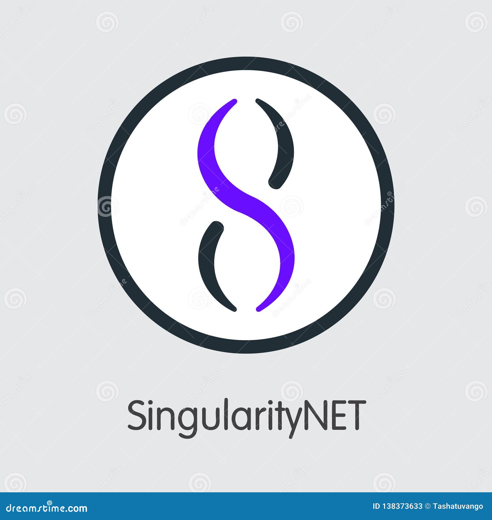 AGI - Singularitynet. The Icon Of Money Or Market Emblem ...