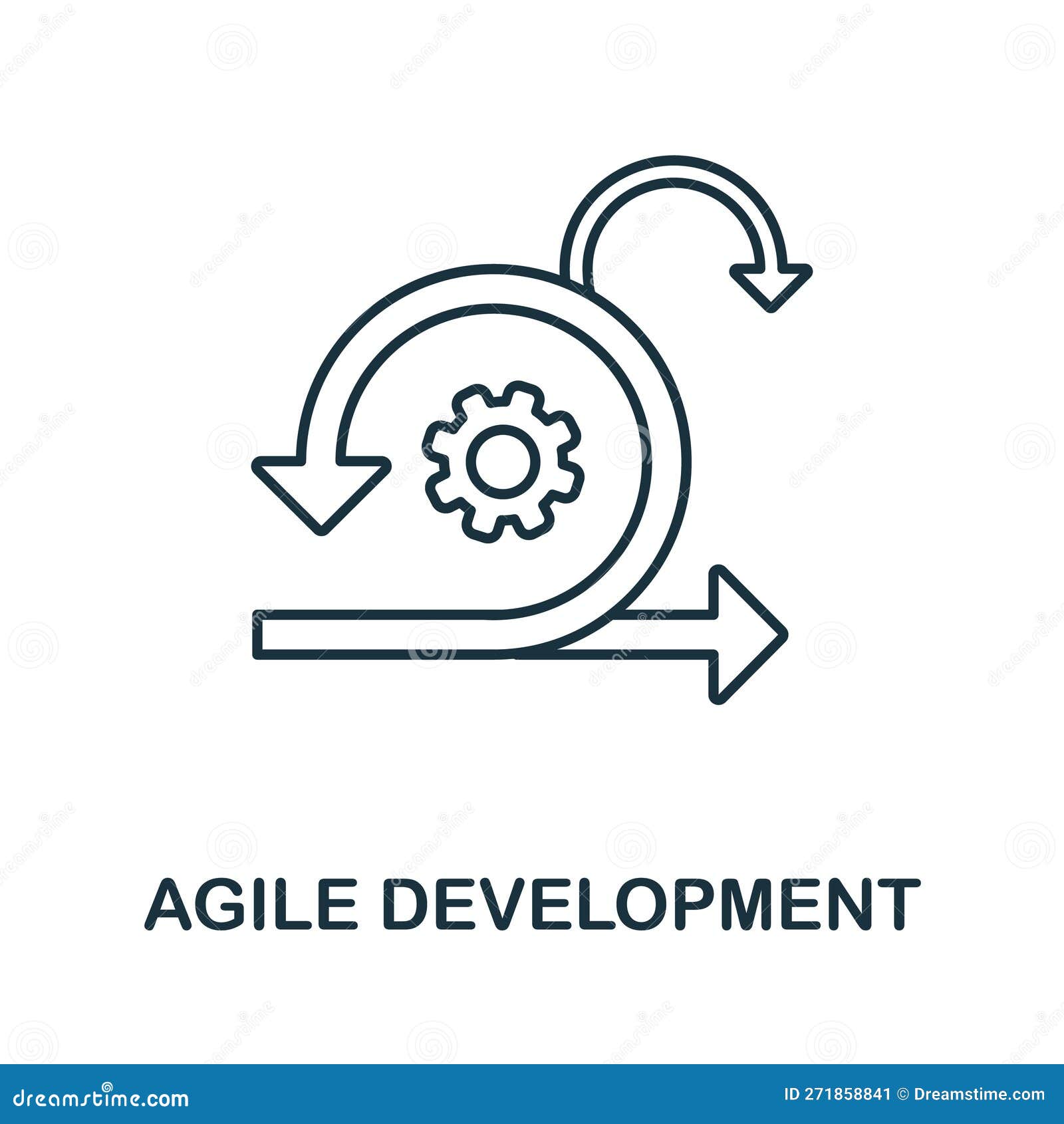 Agile Development Line Icon. Monochrome Simple Agile Development ...