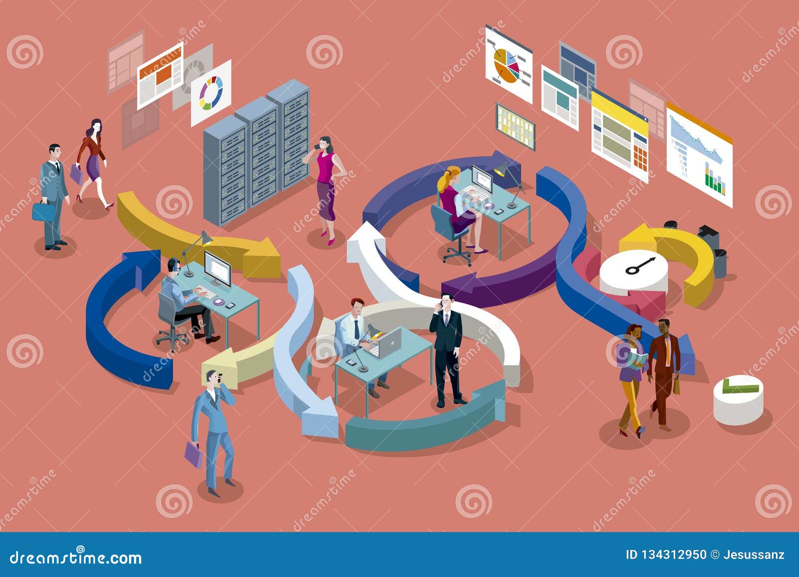 agile development method isometric