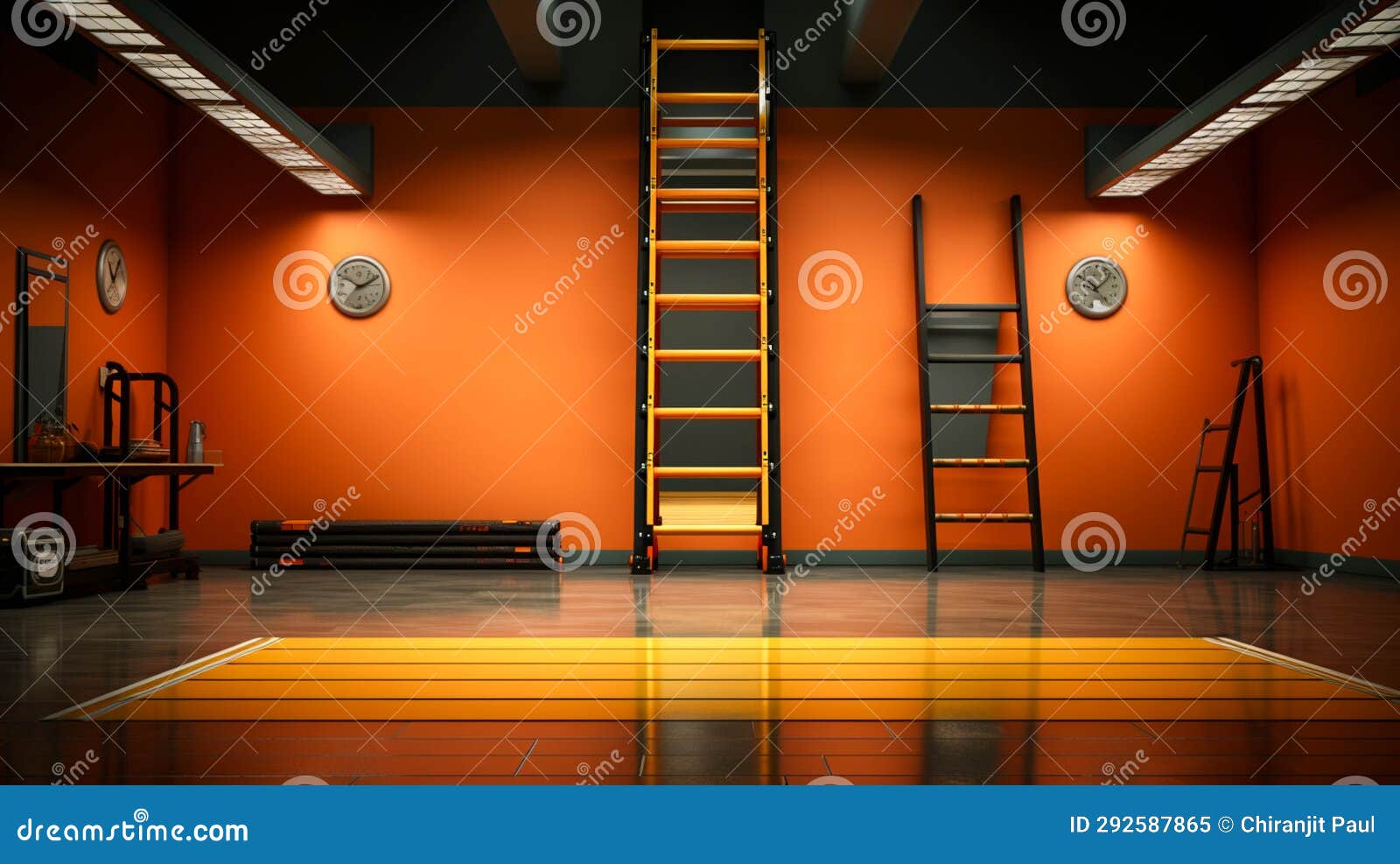 Agility ladder for gym stock image. Image of healthy 292587865