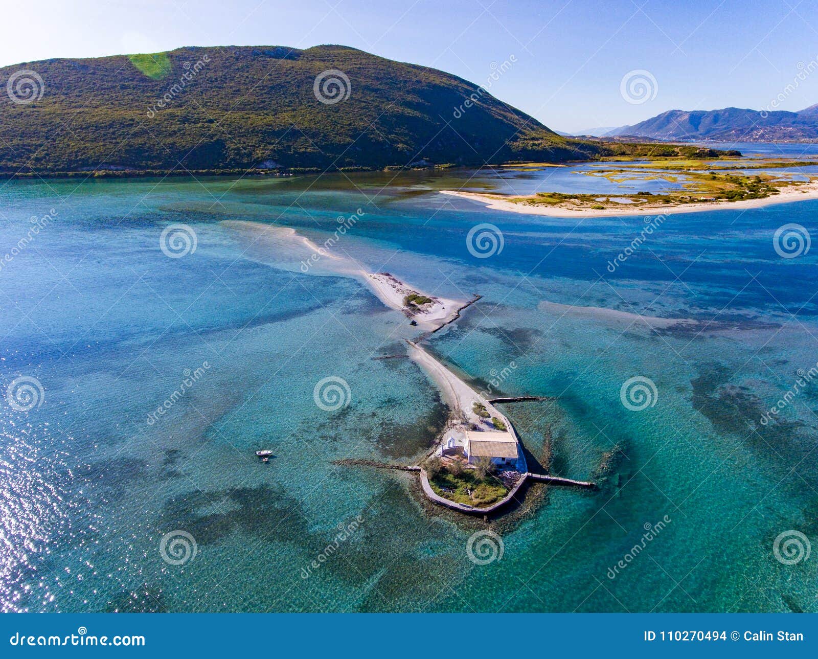 agios nikolaos island near lefkada town in greece ioanian island