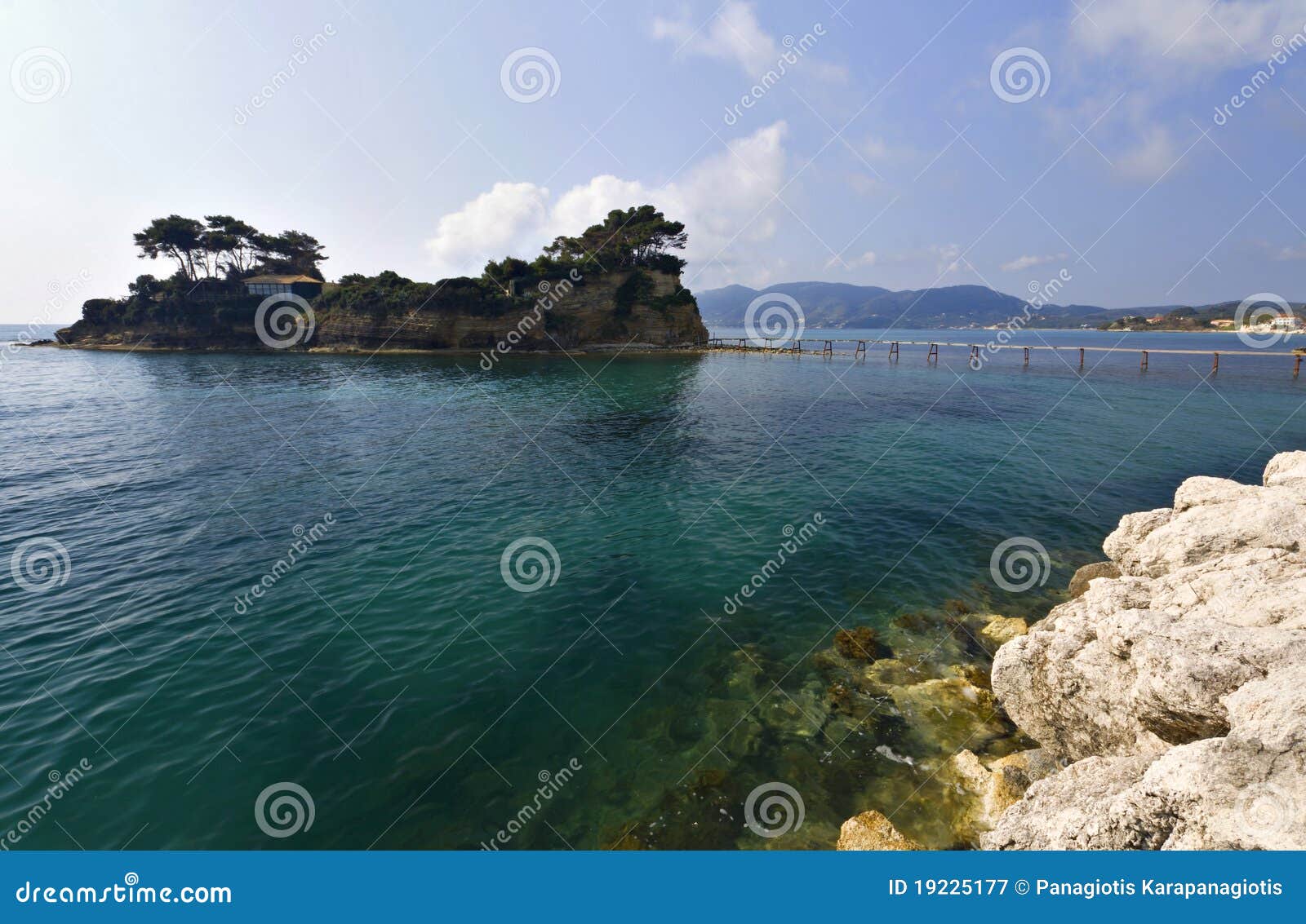 agios sostis isle at zakynthos in greece