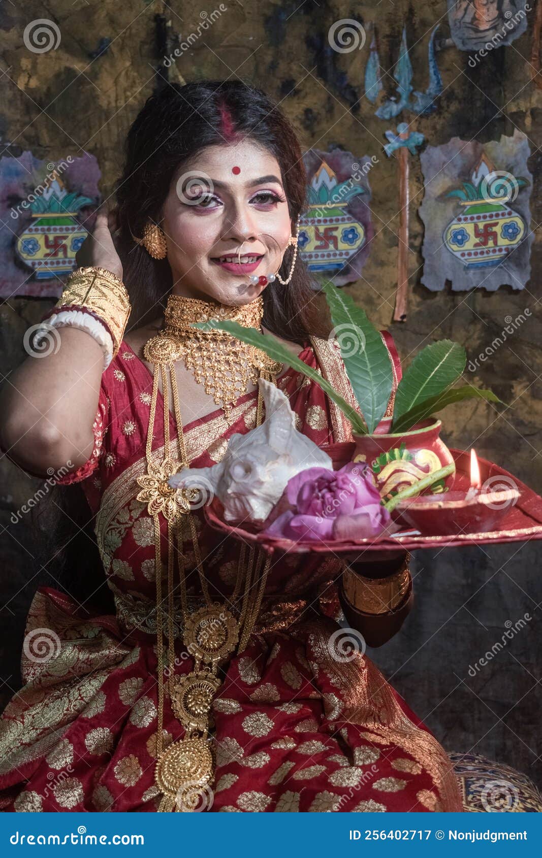 Free Photos - A Woman Dressed In Beautiful, Traditional Indian Clothing,  Such As A Red Saree. She Is Posing For A Picture And Appears To Be Looking  Through A Window. | FreePixel.com