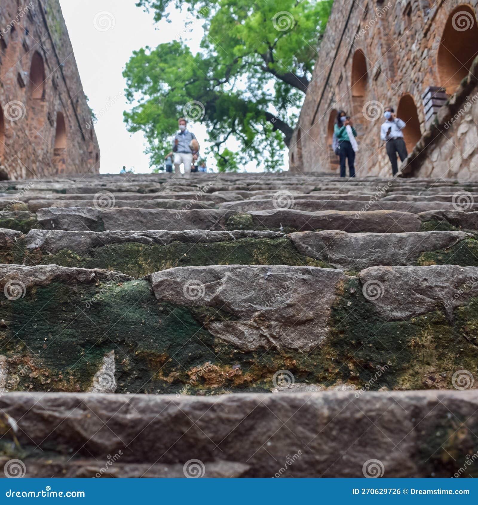agrasen ki baoli & x28;step well& x29; situated in the middle of connaught placed new delhi india