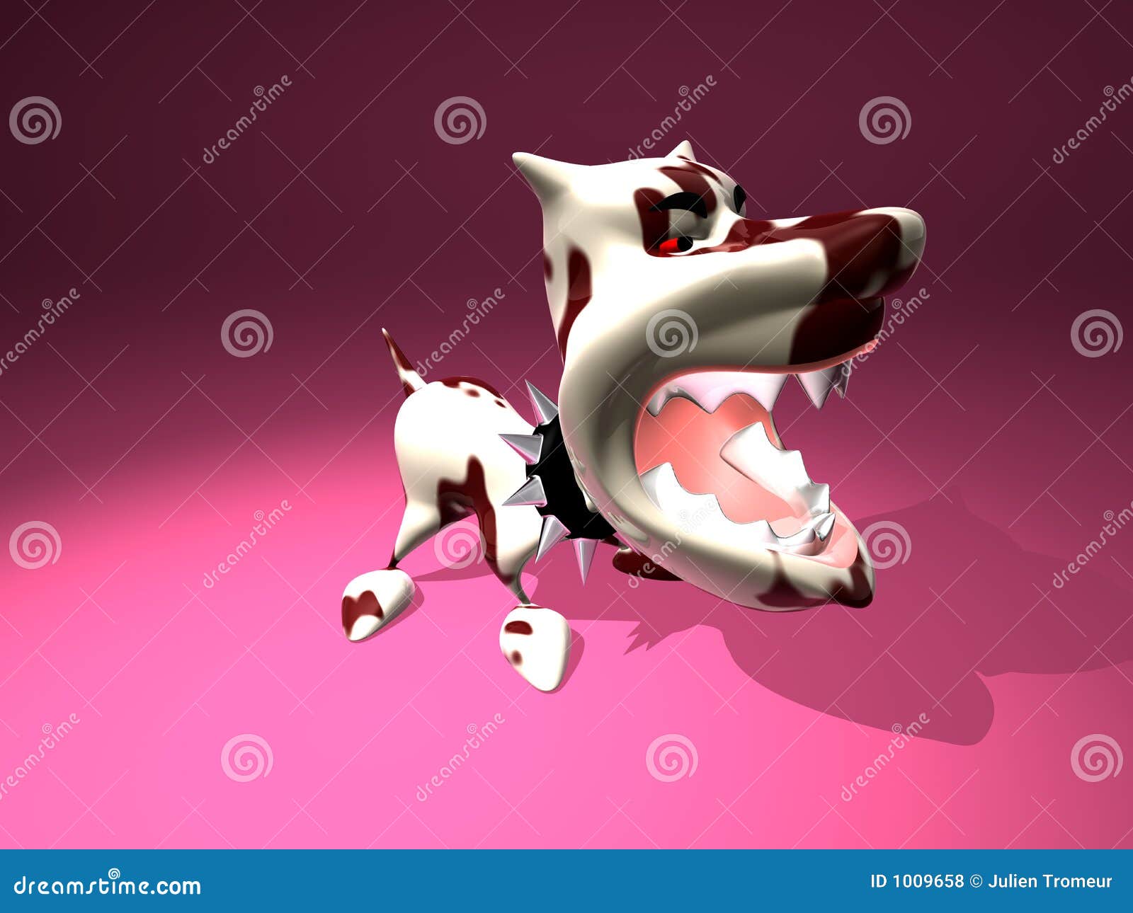 Agressive dog stock illustration. Illustration of muzzle - 1009658