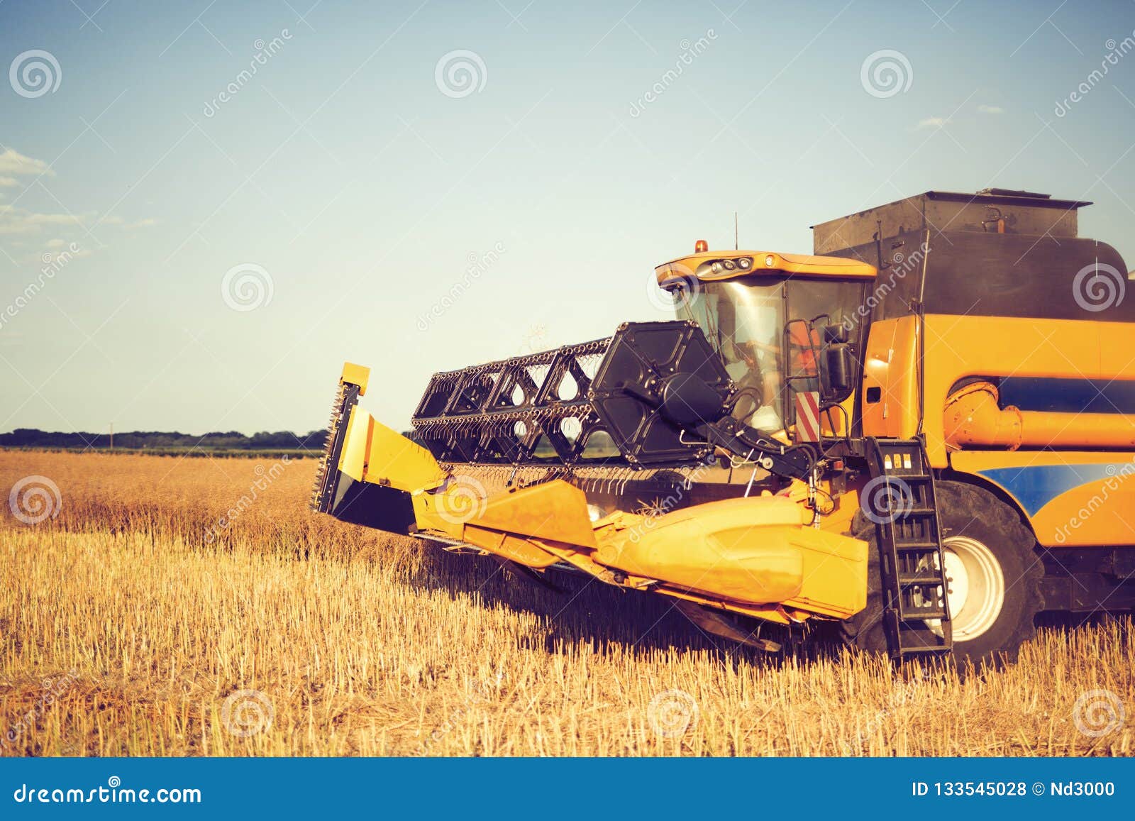 agricultura machine working in fields