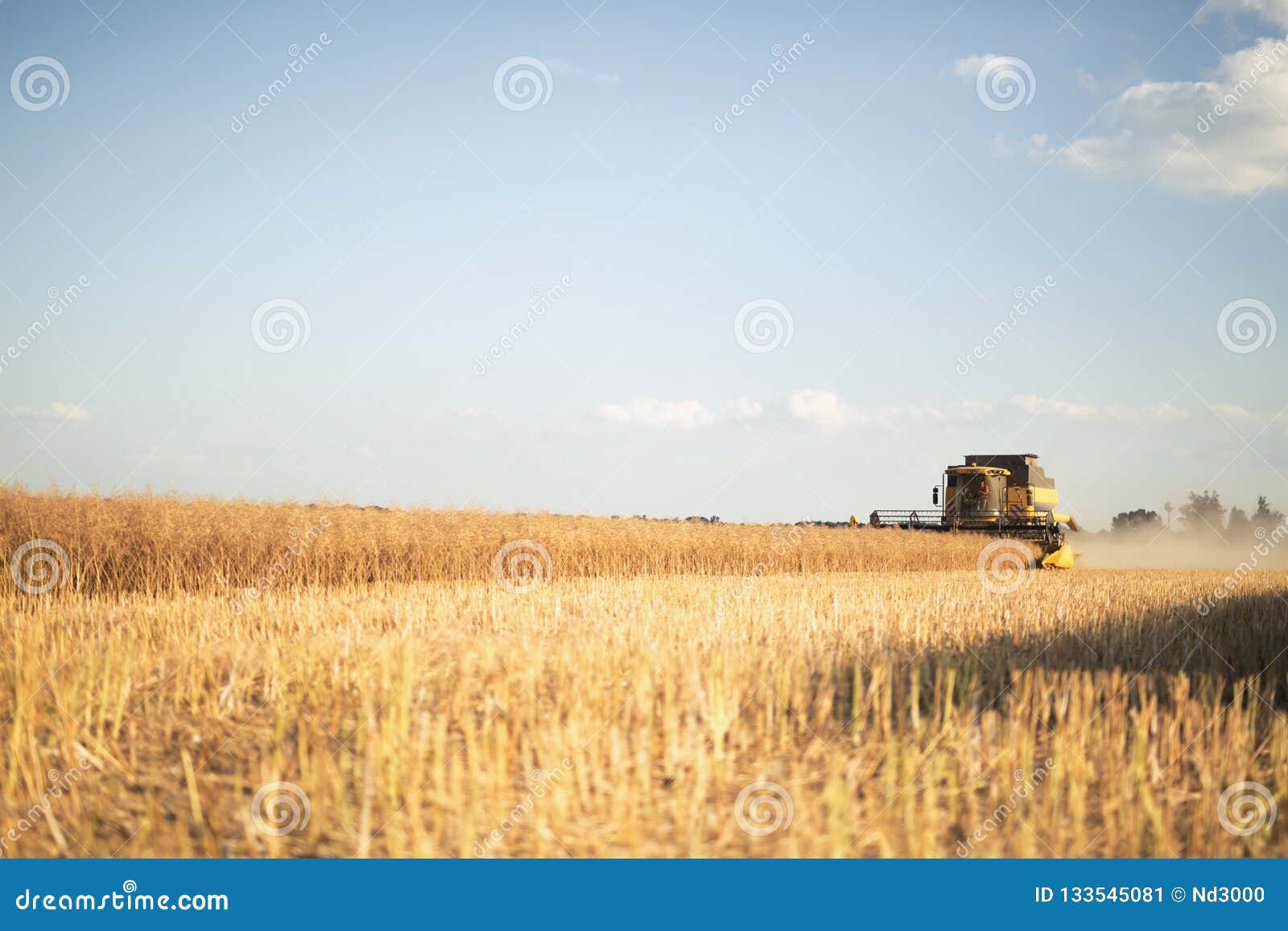 agricultura machine working in fields