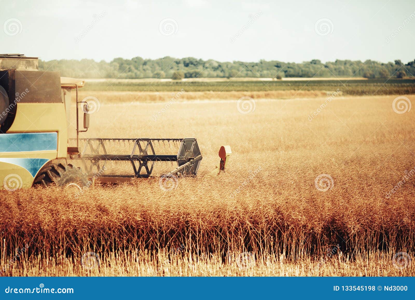 agricultura machine working in fields