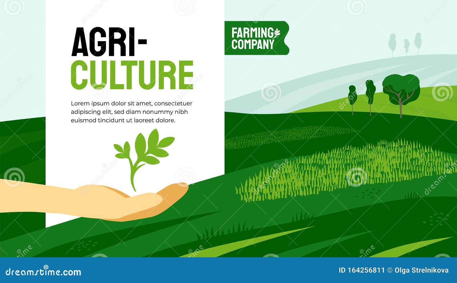 Agricultural Company Poster Design Template Vector Illustration farm-management-system-jli-blog