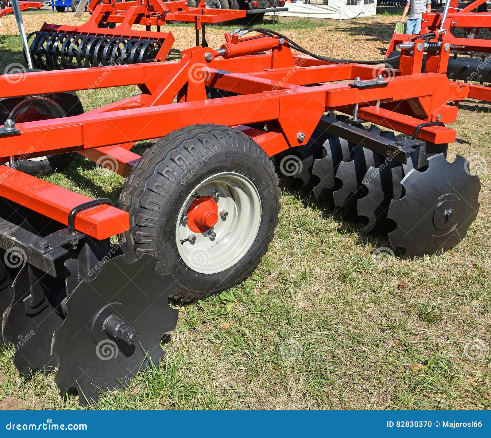 Agricultural Disc Harrow Machinery Stock Photo Image of farm