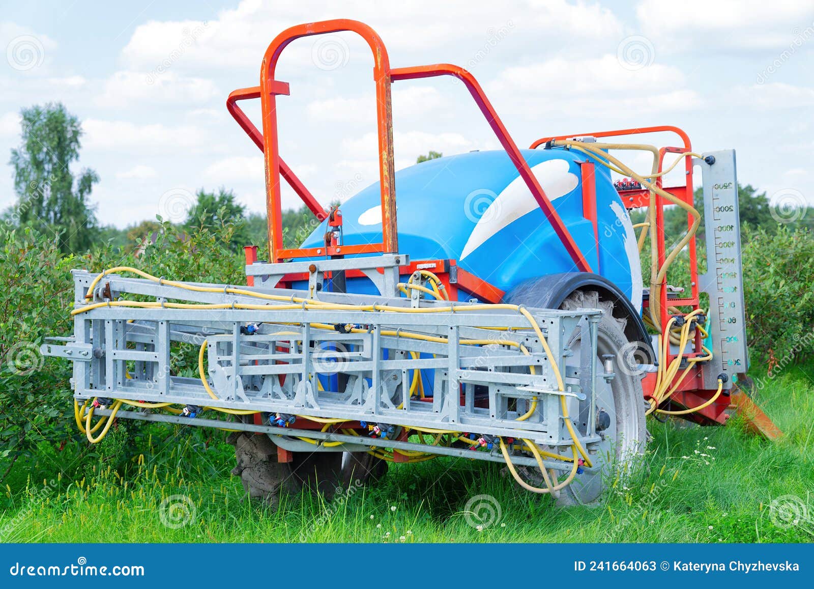 Agricultural Machine for Herbicide Spraying Stock Image Image of