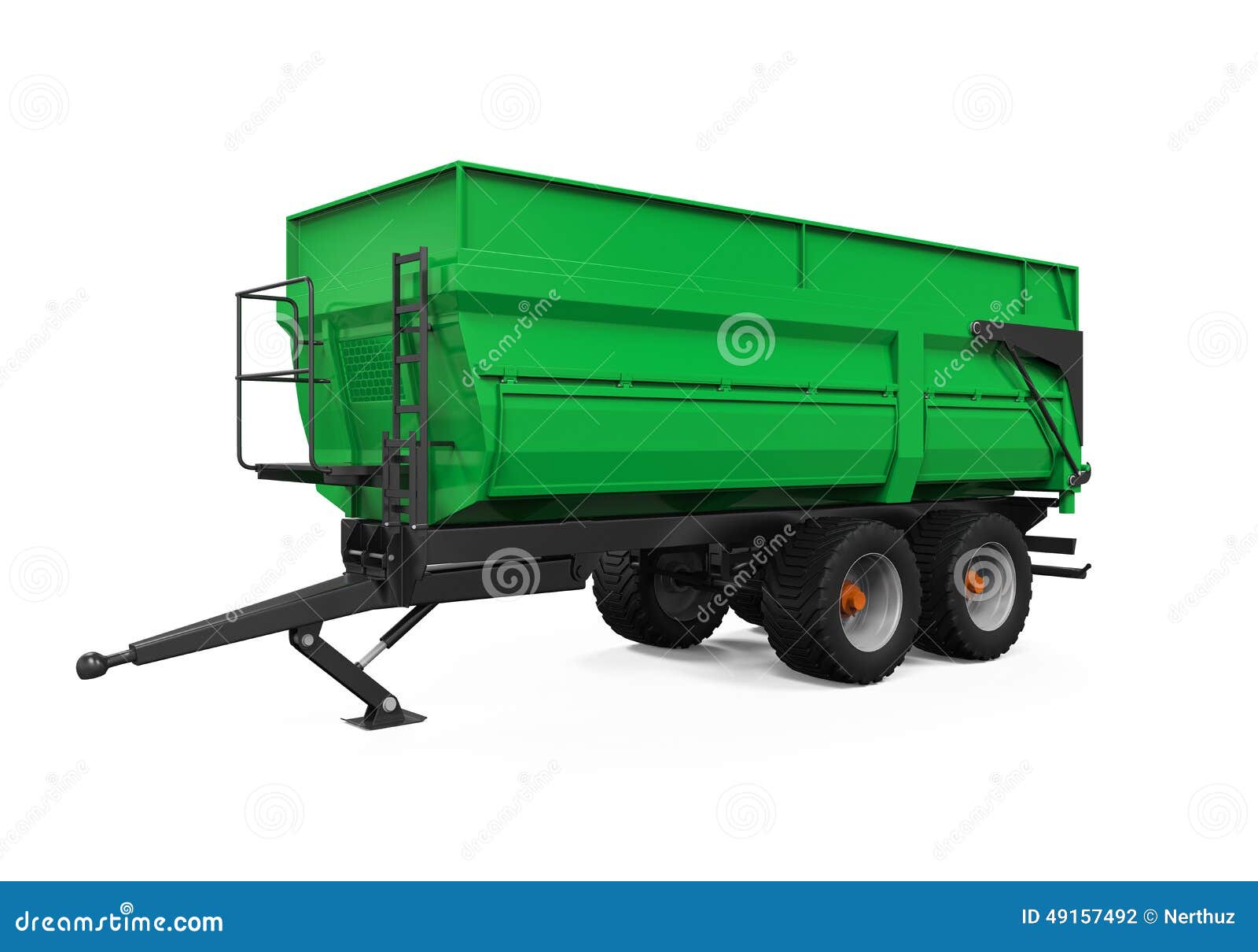 Agricultural Trailer Isolated Stock Illustration - Illustration of tank
