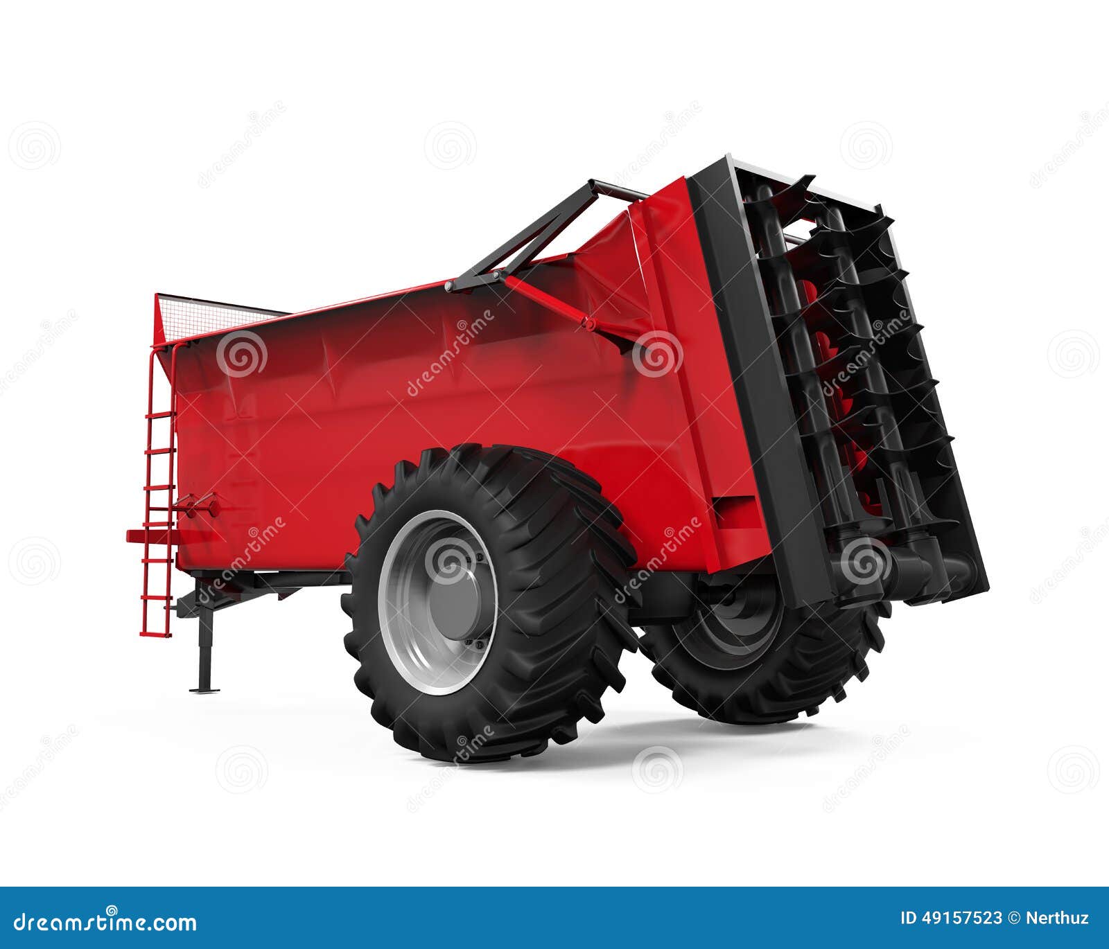 Agricultural Trailer Isolated Stock Illustration - Illustration of