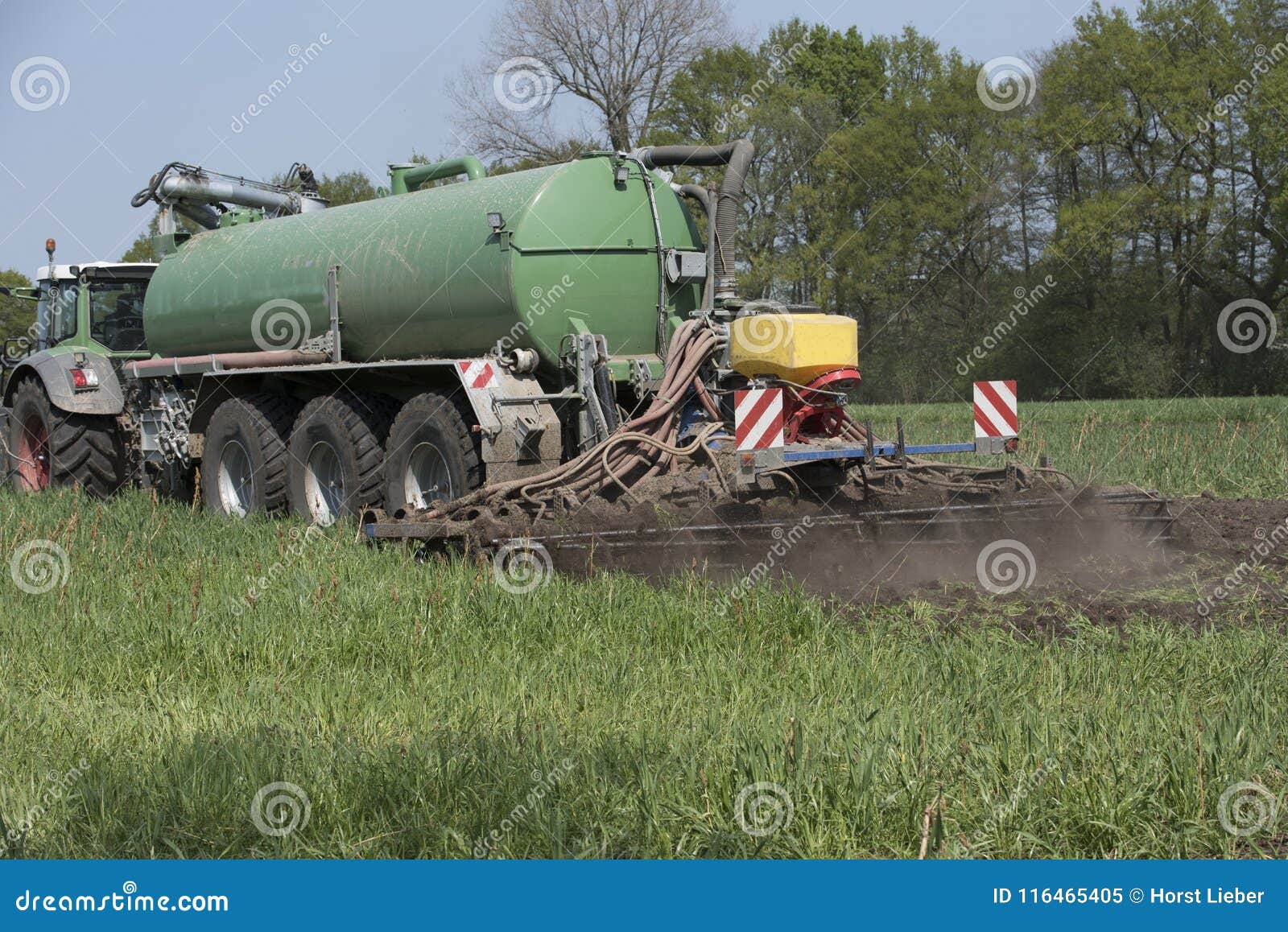agriculture, spreading manure. germany, europe