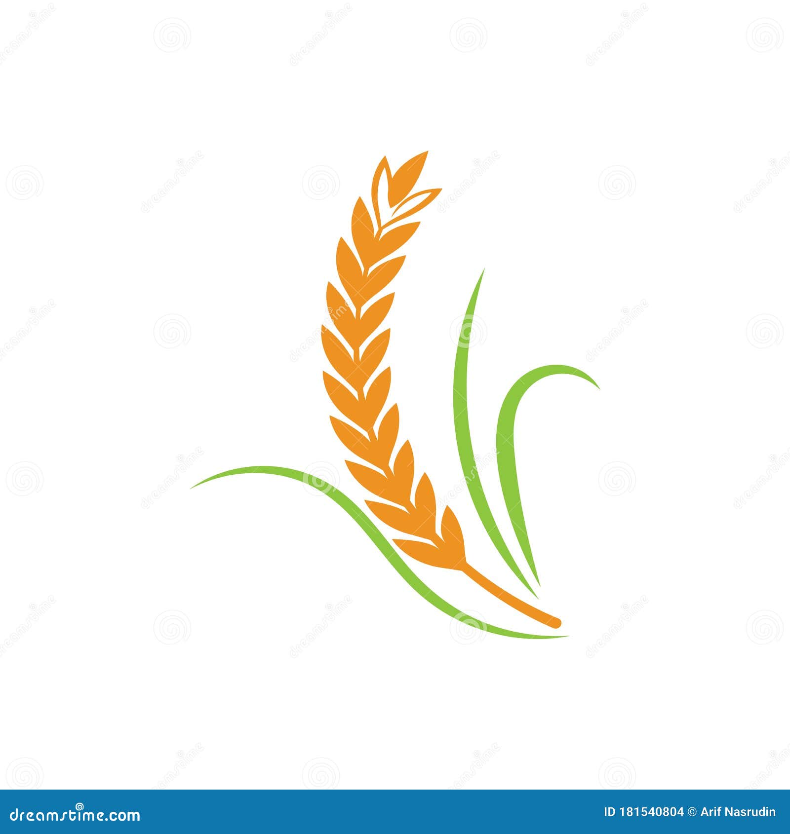 Agriculture wheat Logo Stock Vector | Adobe Stock