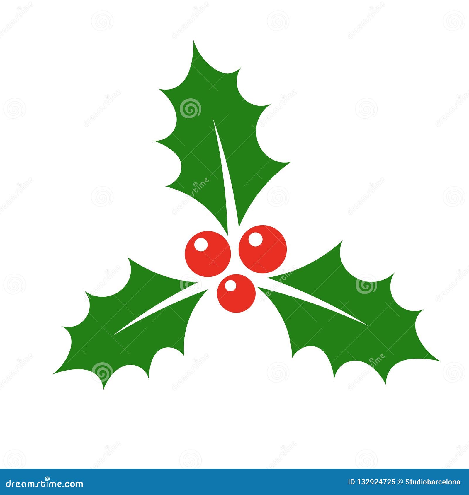 Immagini Agrifoglio Di Natale.Agrifoglio Di Simbolo Di Natale Illustrazione Vettoriale Illustrazione Di Frutta Pianta 132924725