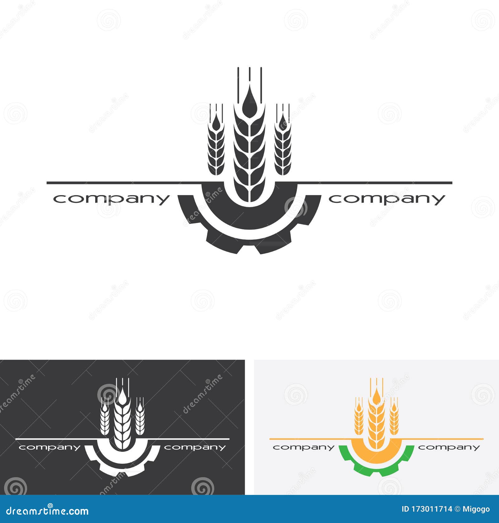 agro company icon  . sign or , logo  for agriculture company.