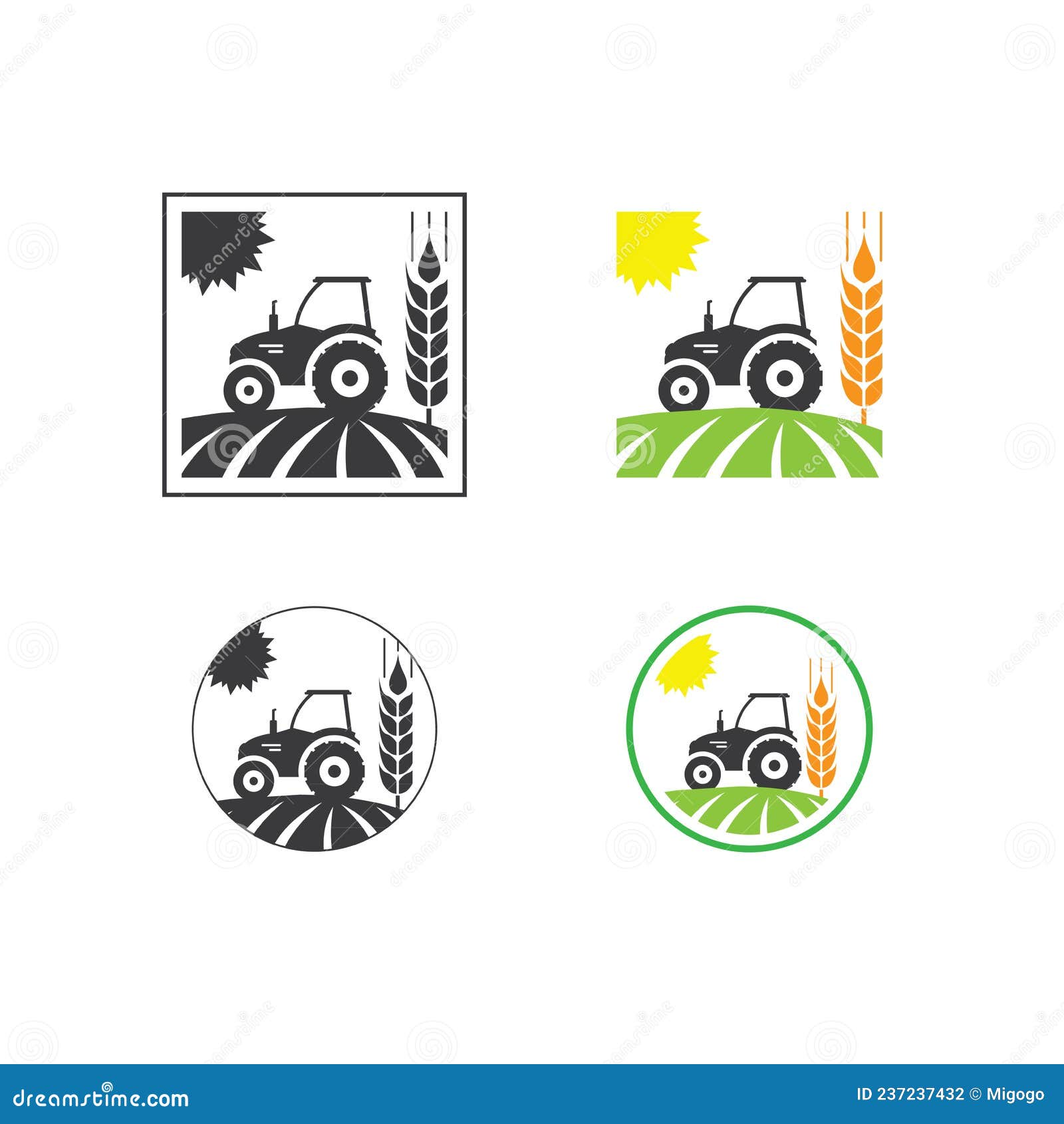 agro company icons . sign or , logo  for agriculture company, farm