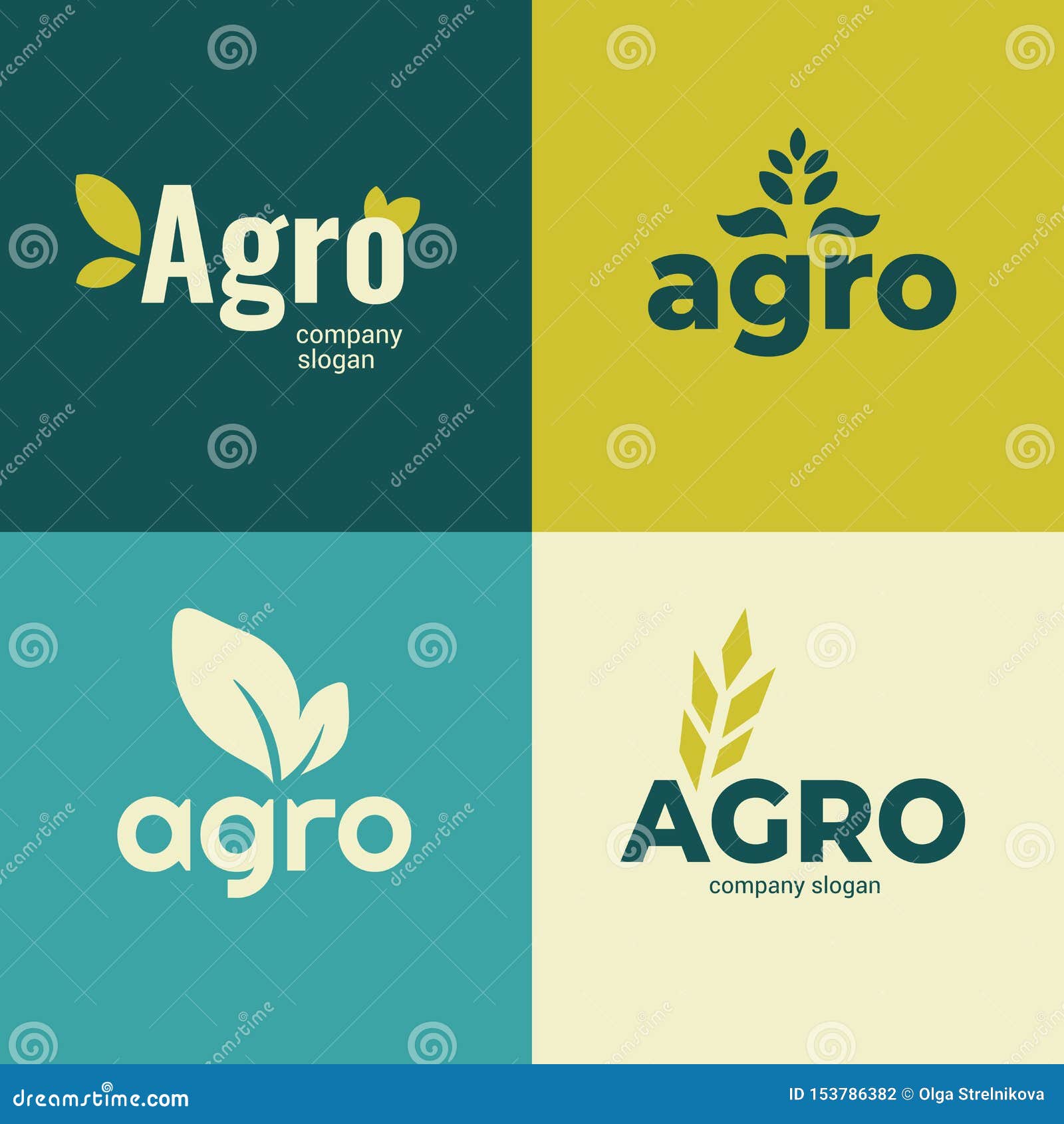 Agro Company Logo Identity For Agricultural Business Stock Vector agro-company-logo-identity-for-agricultural-business-stock-vector