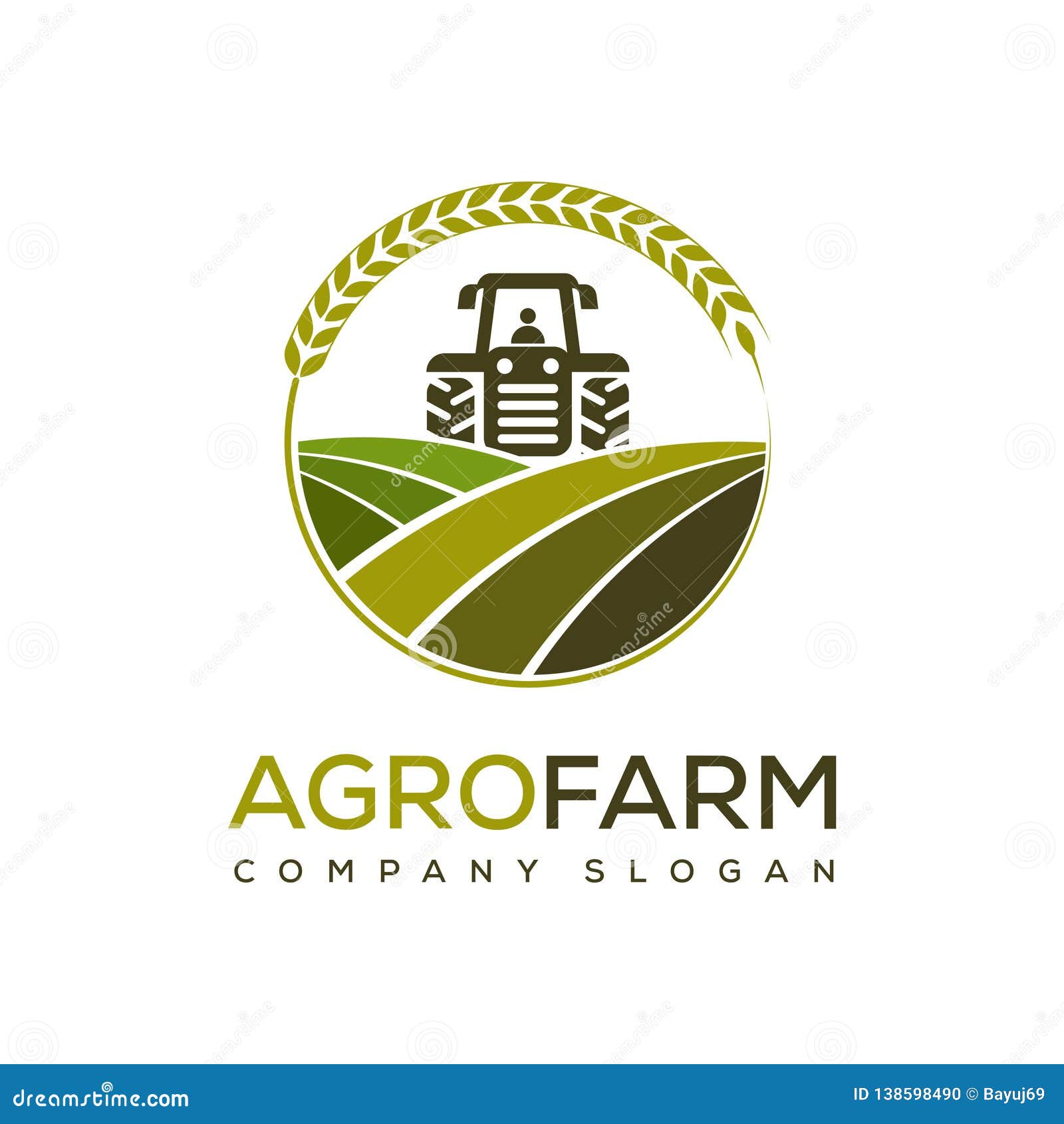 Agro Farm Vector Logo Design Illustration Of Agriculture