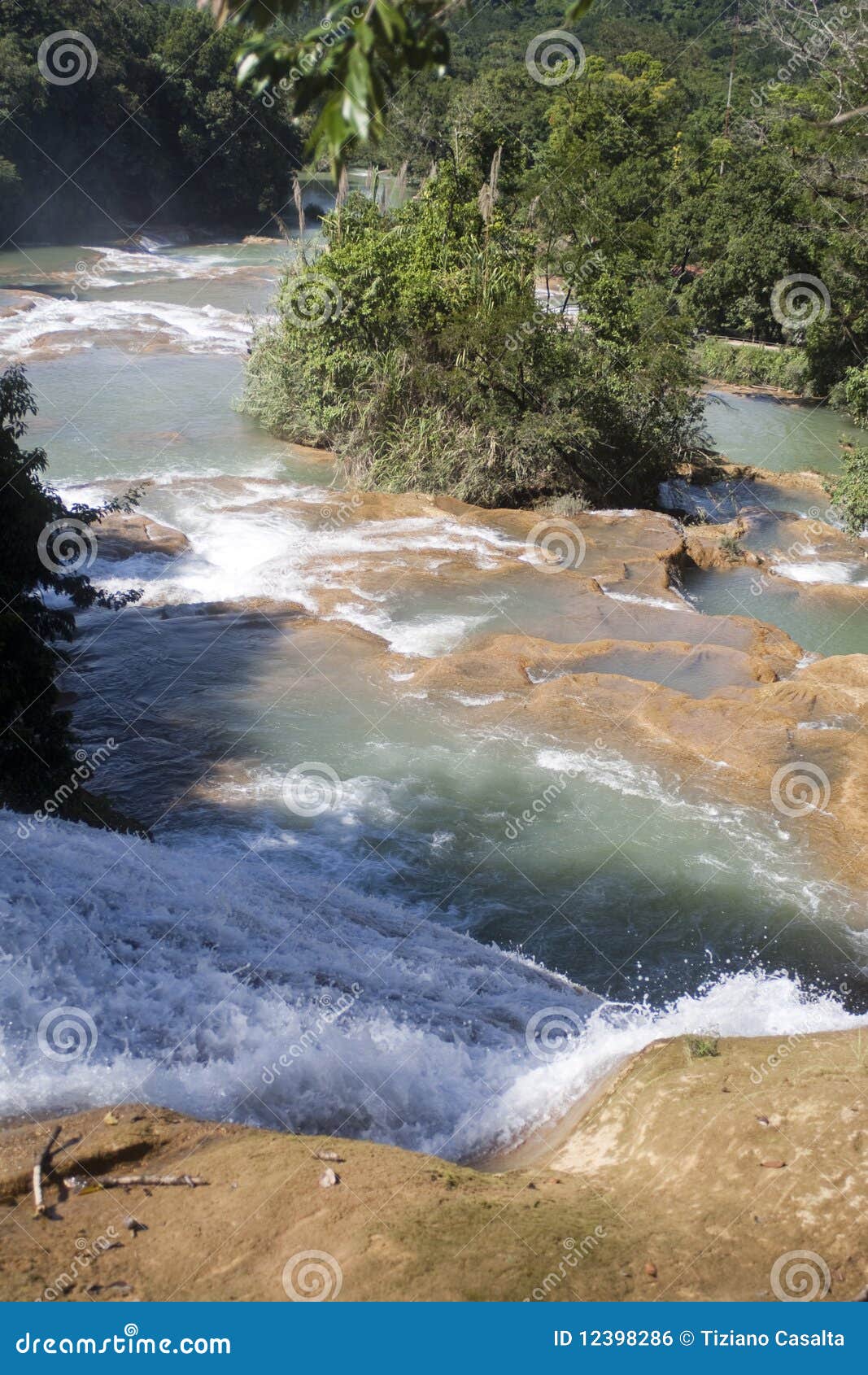 agua azul waterfall mexico