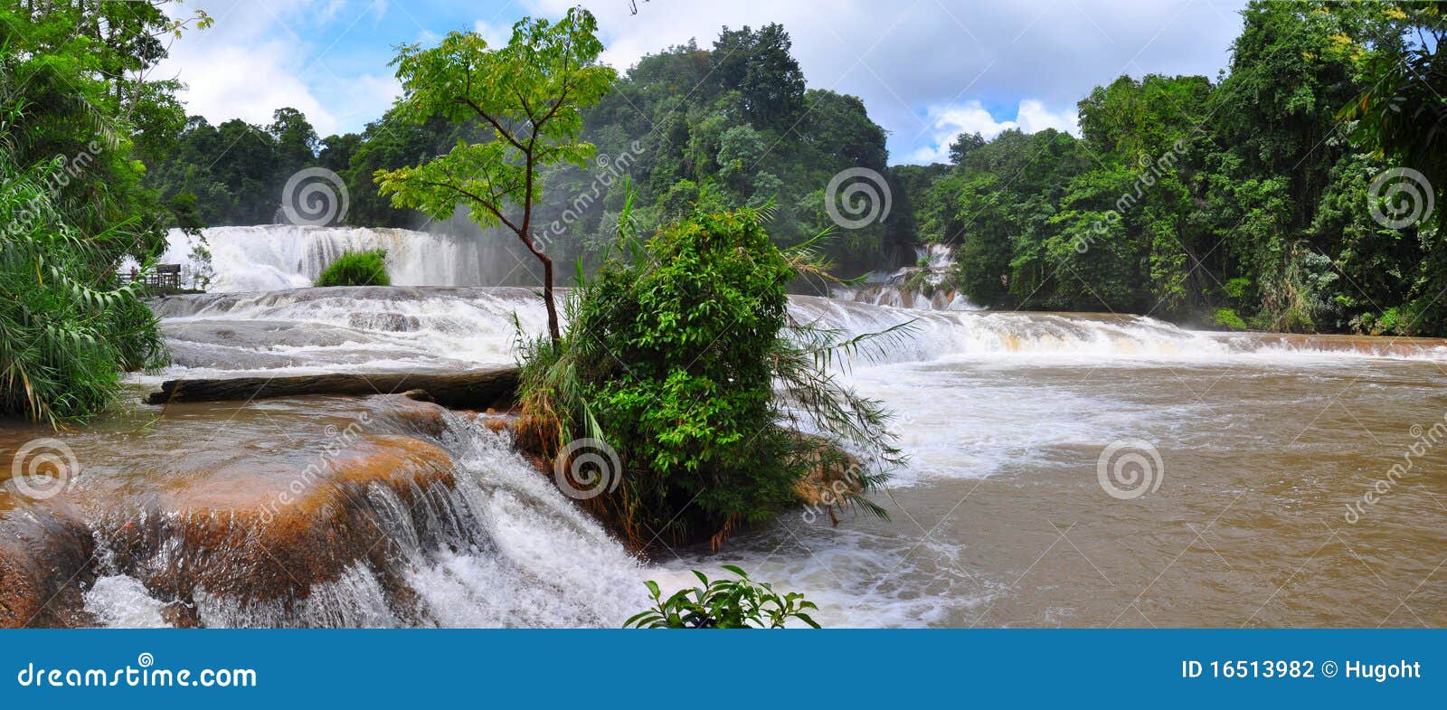 agua azul waterfall, mexico