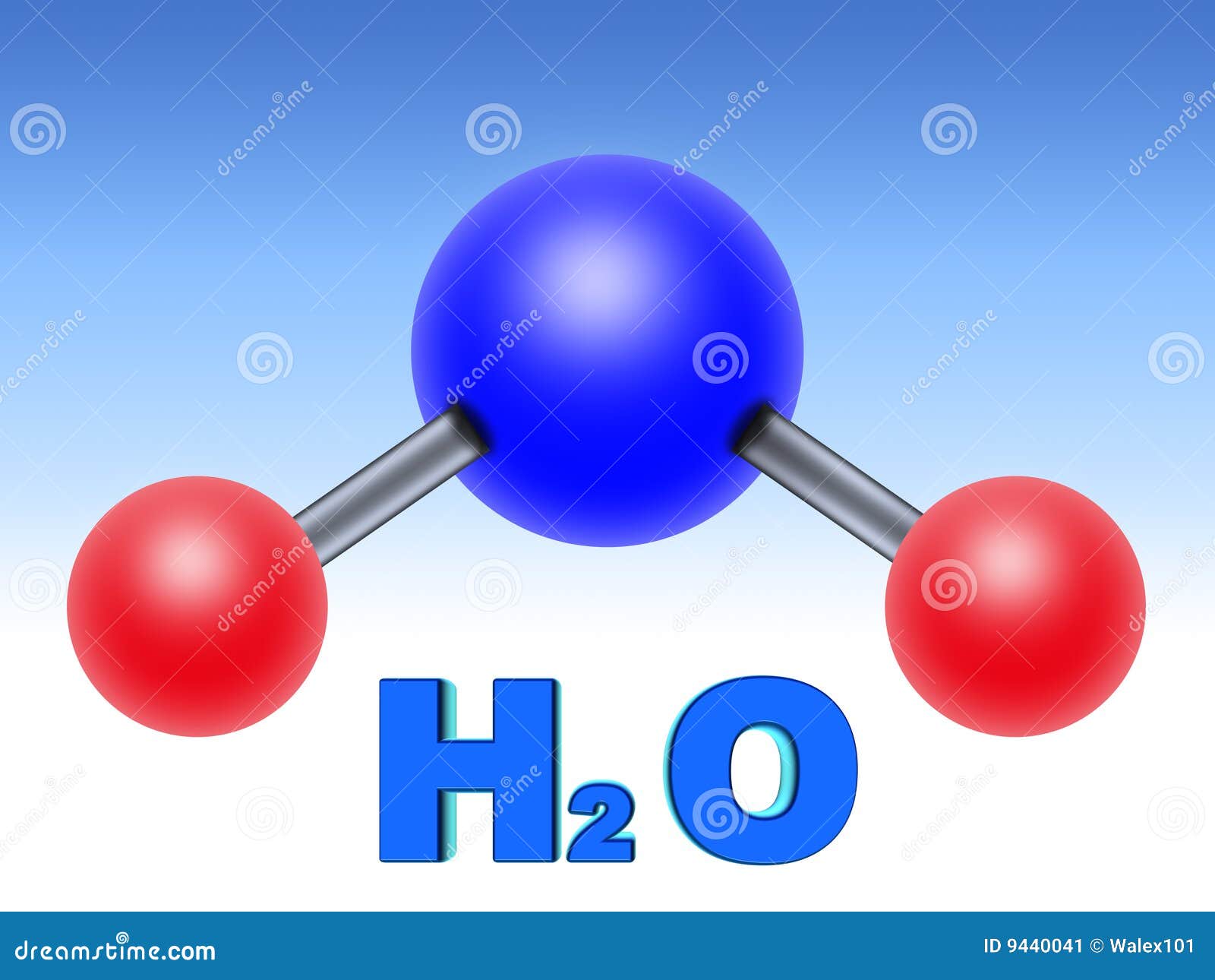 Agua de H2O (02) stock de ilustración. Ilustración de enlace - 9440041