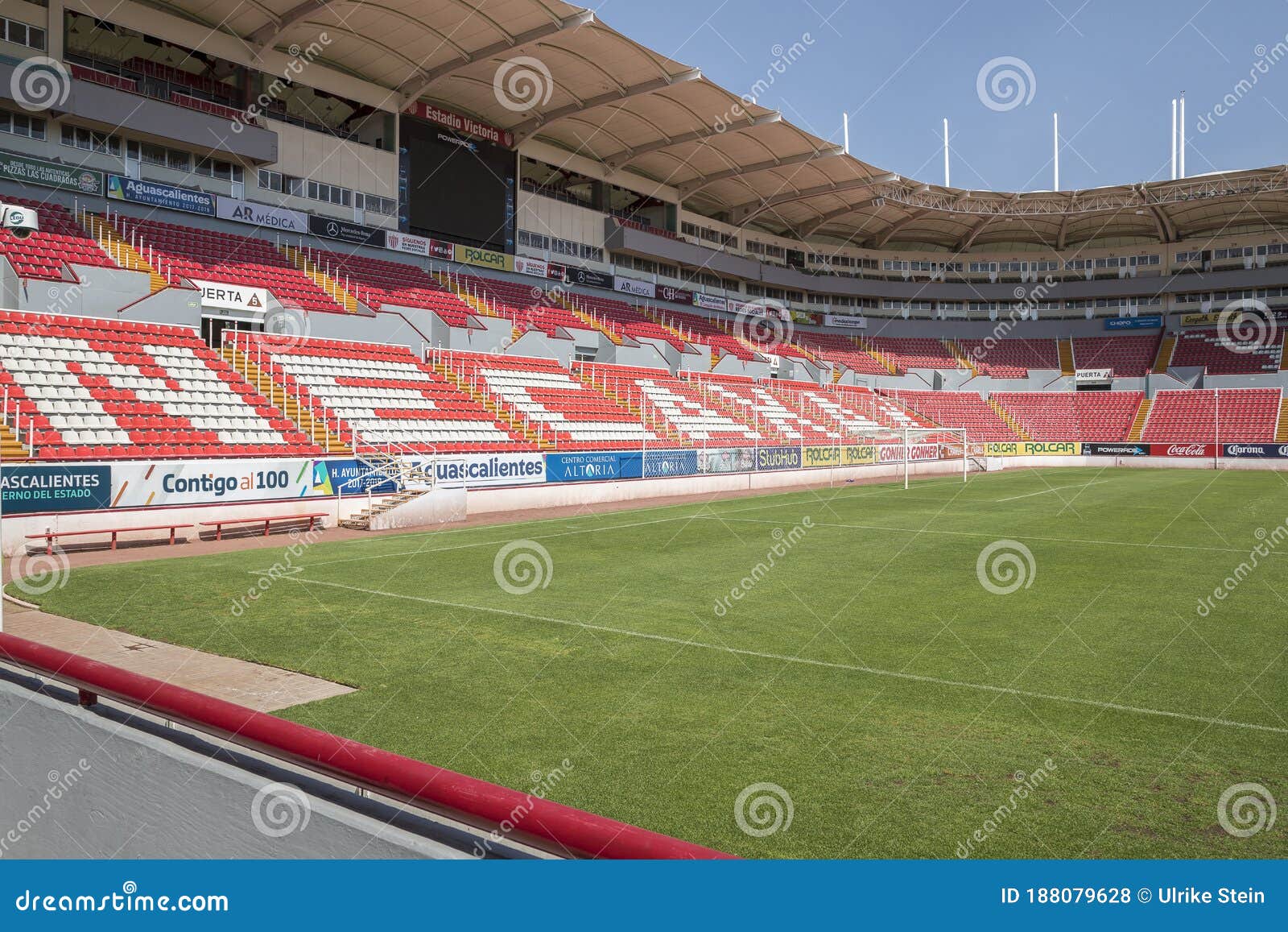 Aguascalientes, Mexico, March 27, 2018, Empty Victory Soccer Stadium, Home To Local Team Necaxa ...