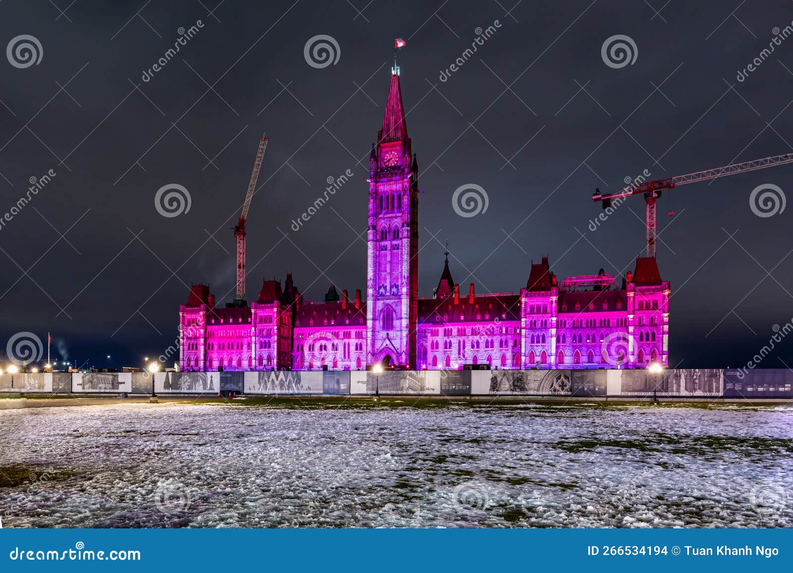 New Year`s Eve, Parliament Building, Ottawa, Ontario, Canada. Editorial