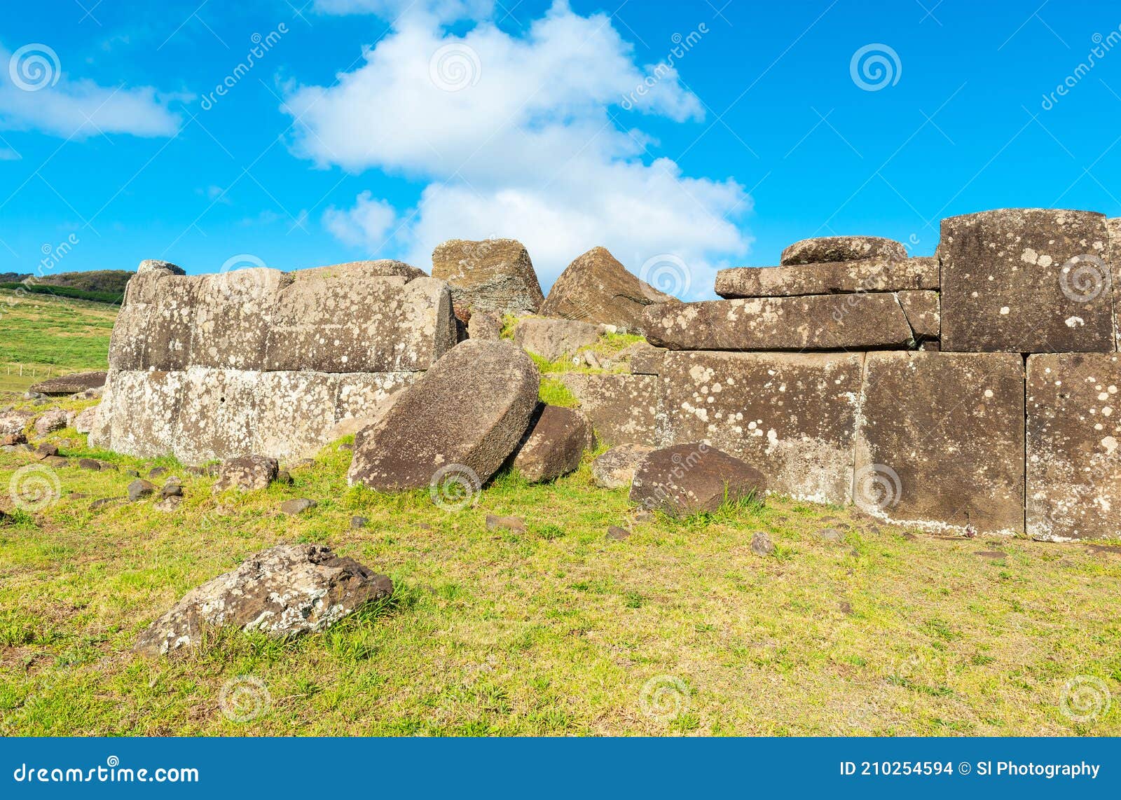 Ahu Vinapu, Easter Island, Chile Stock Photo Image of ancient