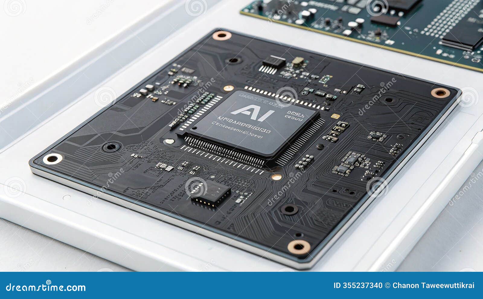 ai chipset - futuristic technology  - ai-generated 