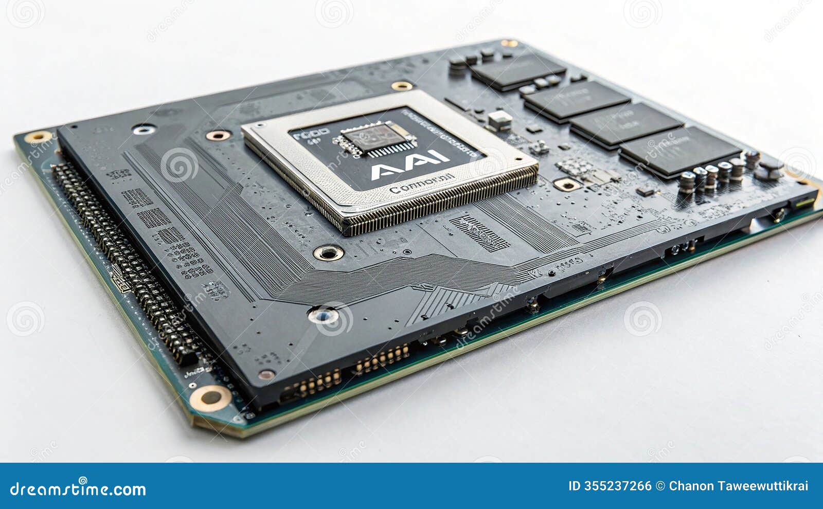 ai chipset - futuristic technology  - ai-generated 
