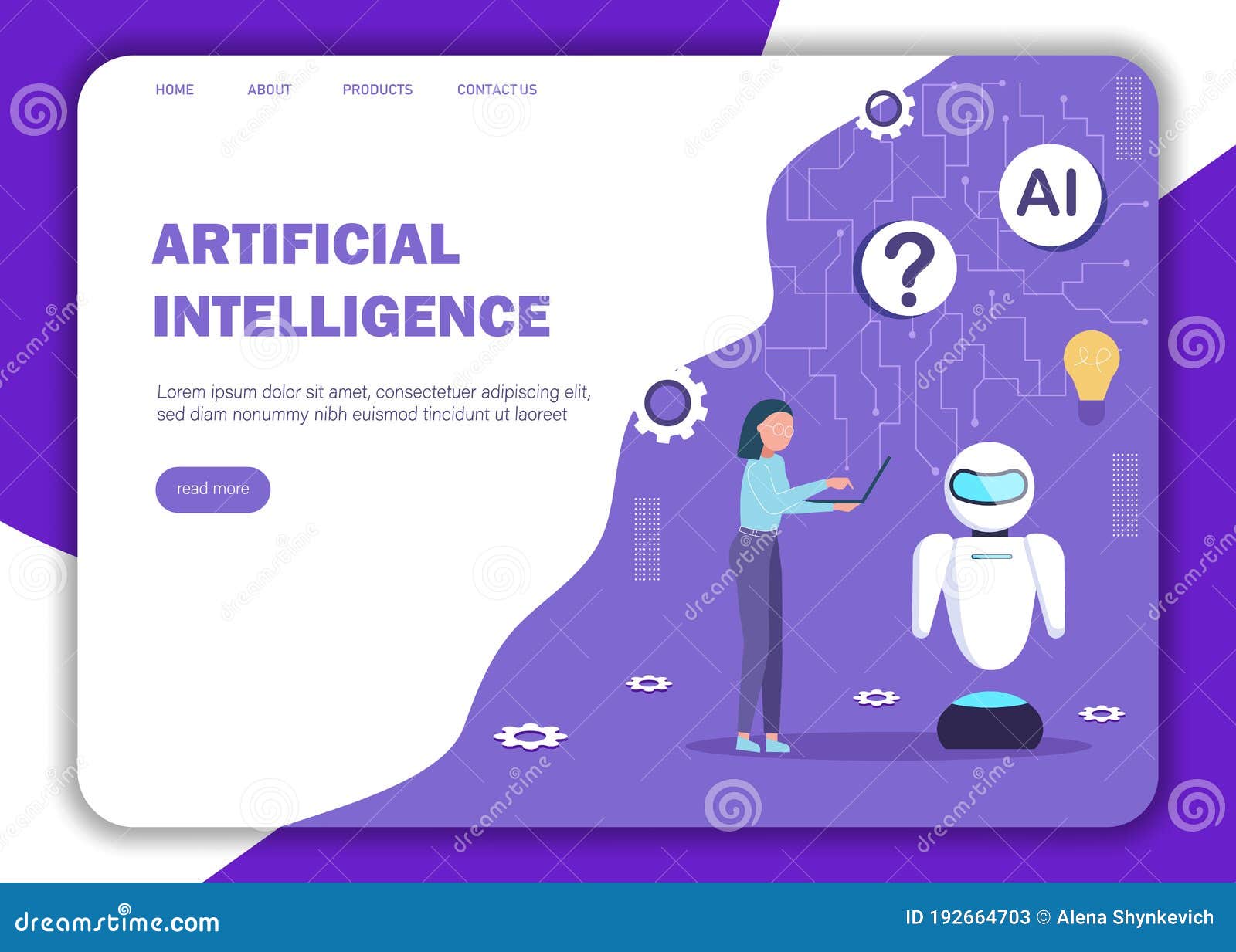 Ai Concept. Ai Background with Futuristic Funny Character with Artificial  Intelligence for Mobile Messenger Stock Illustration - Illustration of  logo, design: 192664703