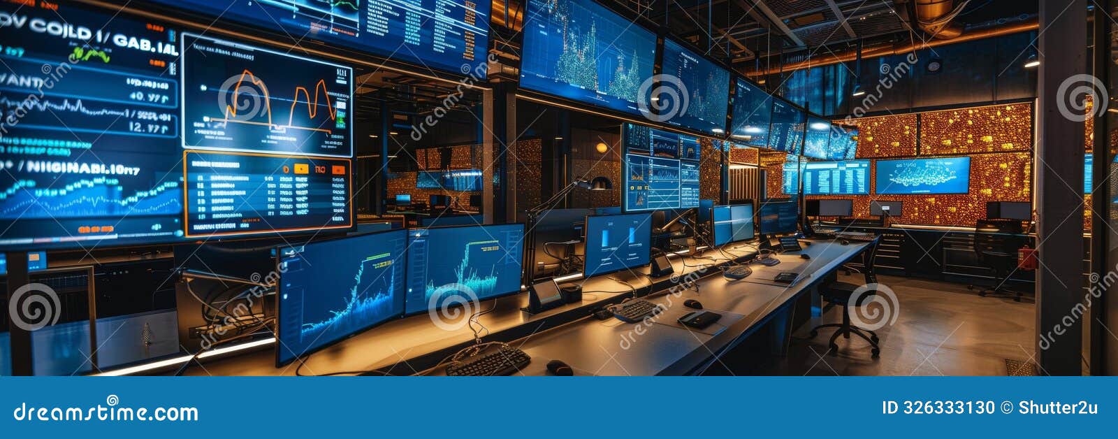 an aidriven gold analysis lab where artificial intelligence predicts gold market trends displayed on multiple hightech screens