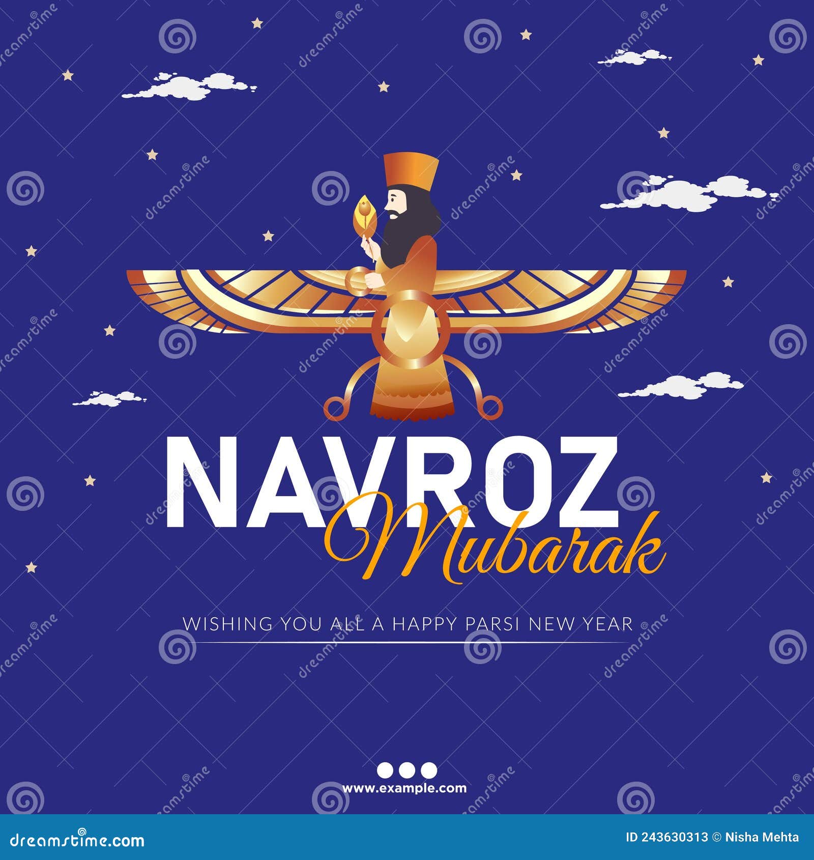 banner  of navroz mubarak