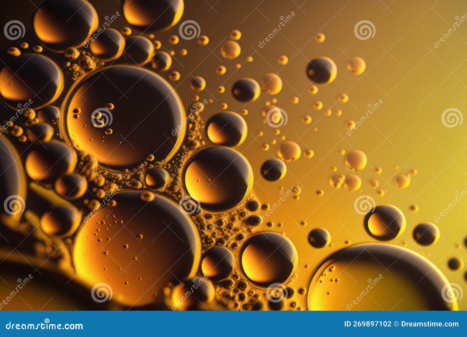 AI Generated Air Bubble in Oil Stock Illustration Illustration of