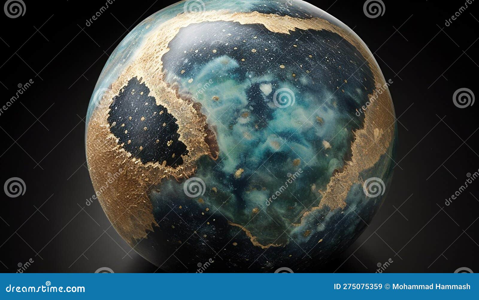 oblate spheroid earth: imperfect but beautiful, made with generative ai