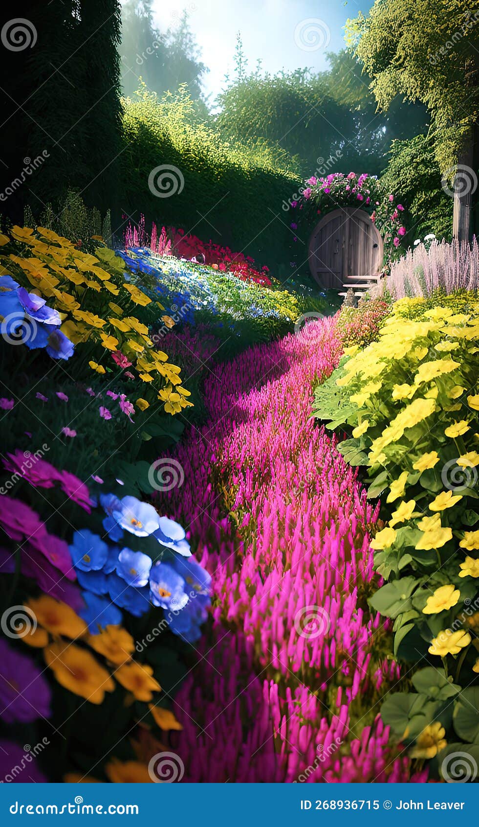 Ai Generated Beautiful Colourful Flowers in Full Bloom in Springtime ...