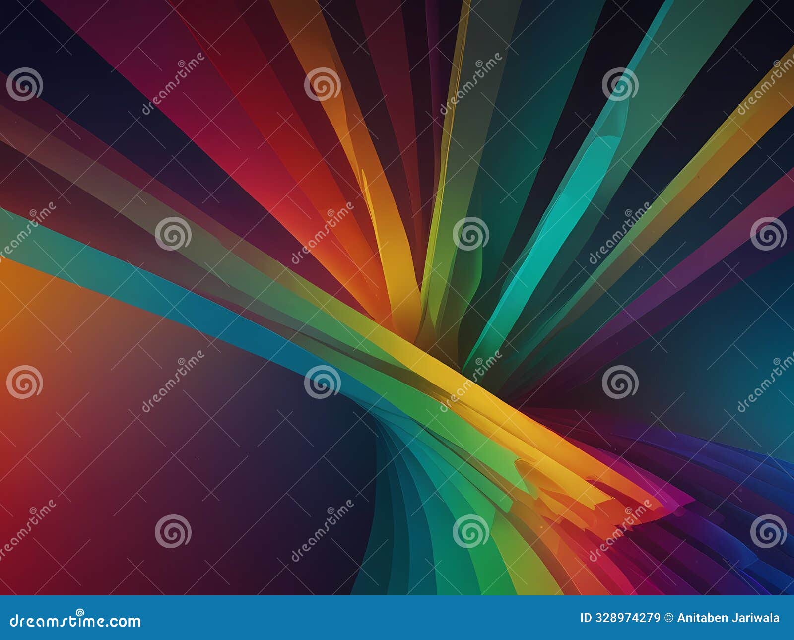 ai generated dynamic abstract pattern with vibrant colors and geometric s, perfect for modern decor and energetic 