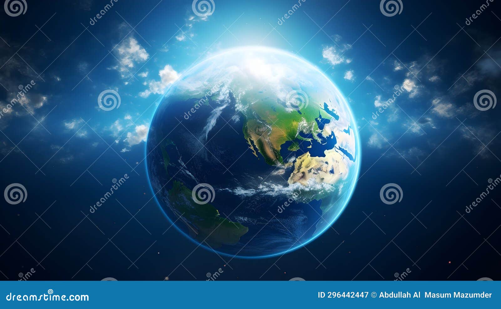 ai generated earth planet viewed from the sky at night scape view, planet earth science map. s of this image furnished by n