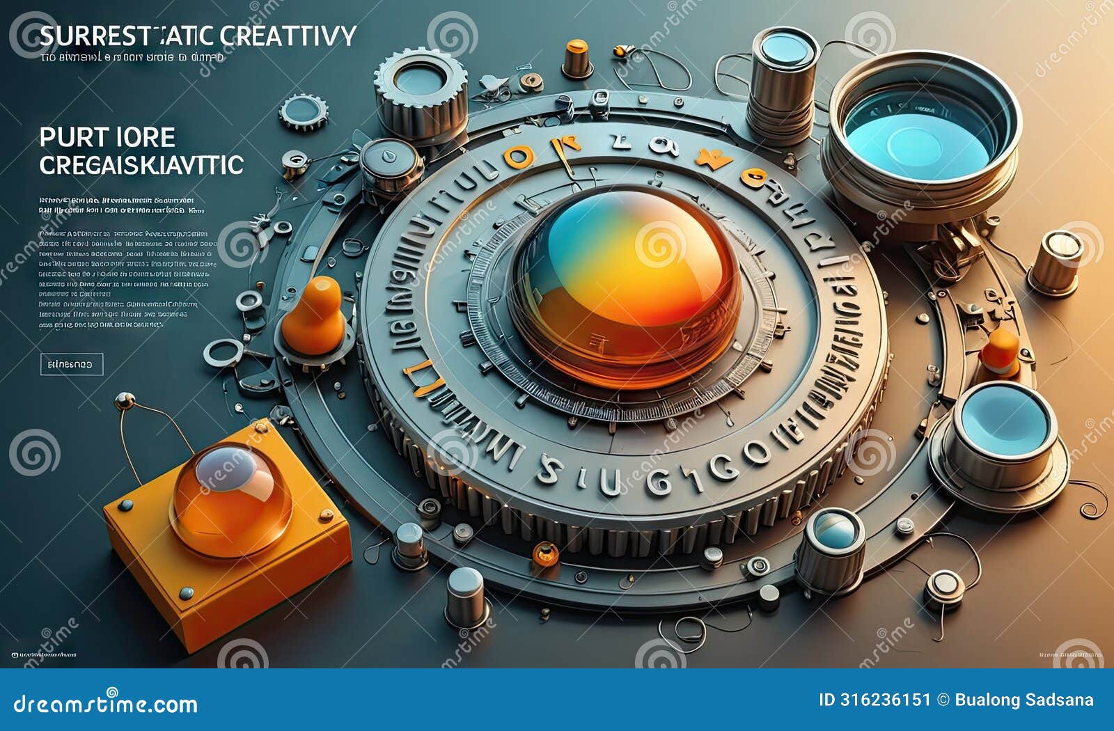 a poster for a website that is called surf art creativity.