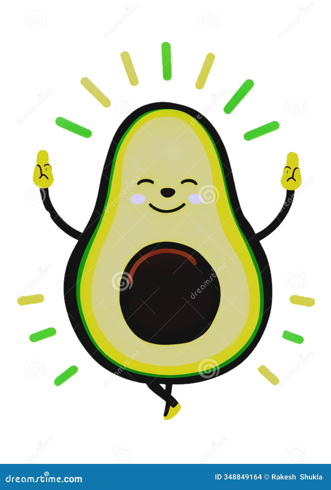 ai-generated zen avocado: a slice of inner peace