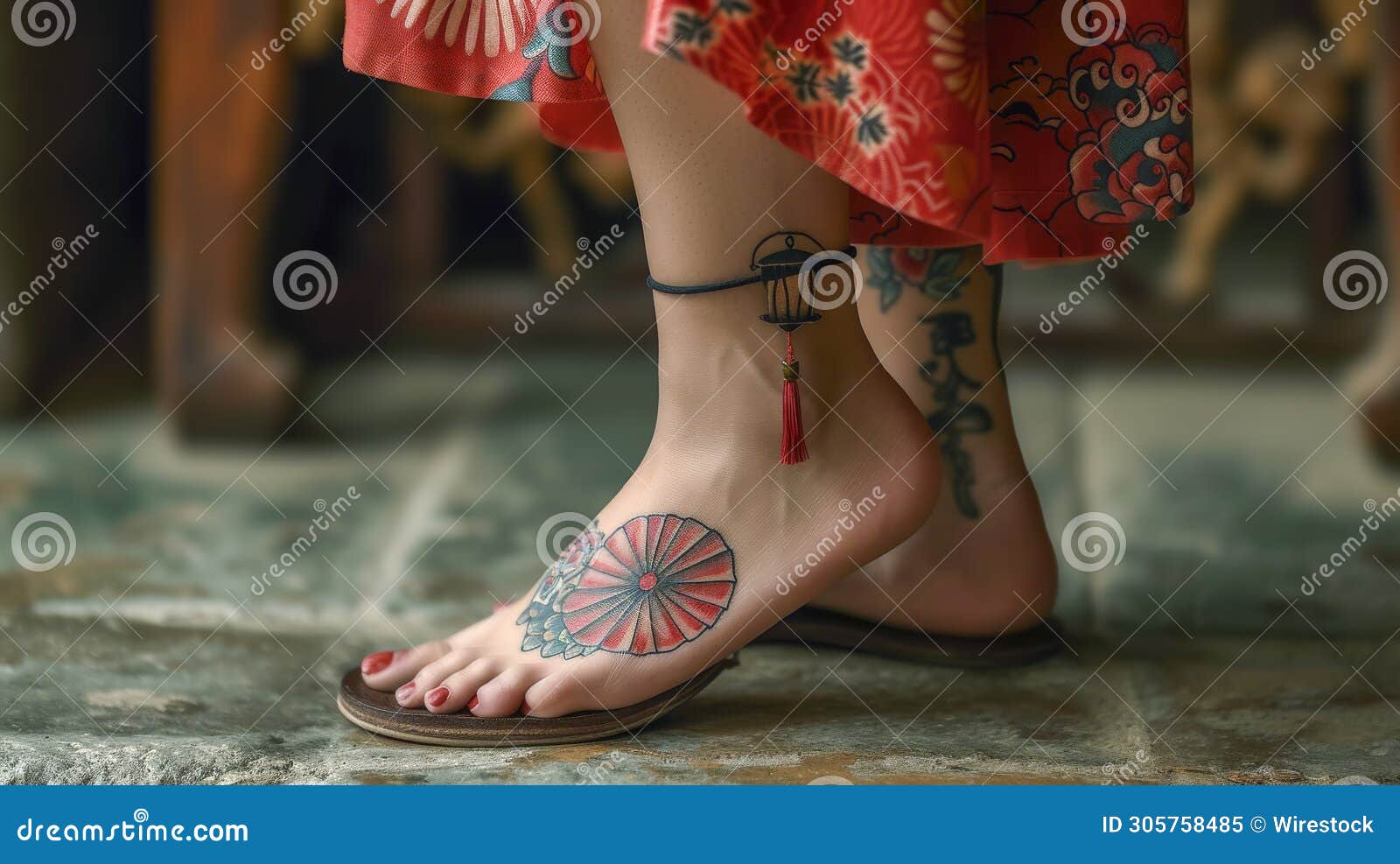 thigh to ankle tattoos
