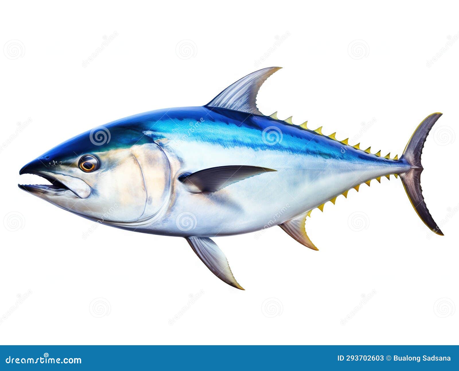Ai Generated Illustration Wildlife Concept of Fresh Tuna Fish Isolated ...