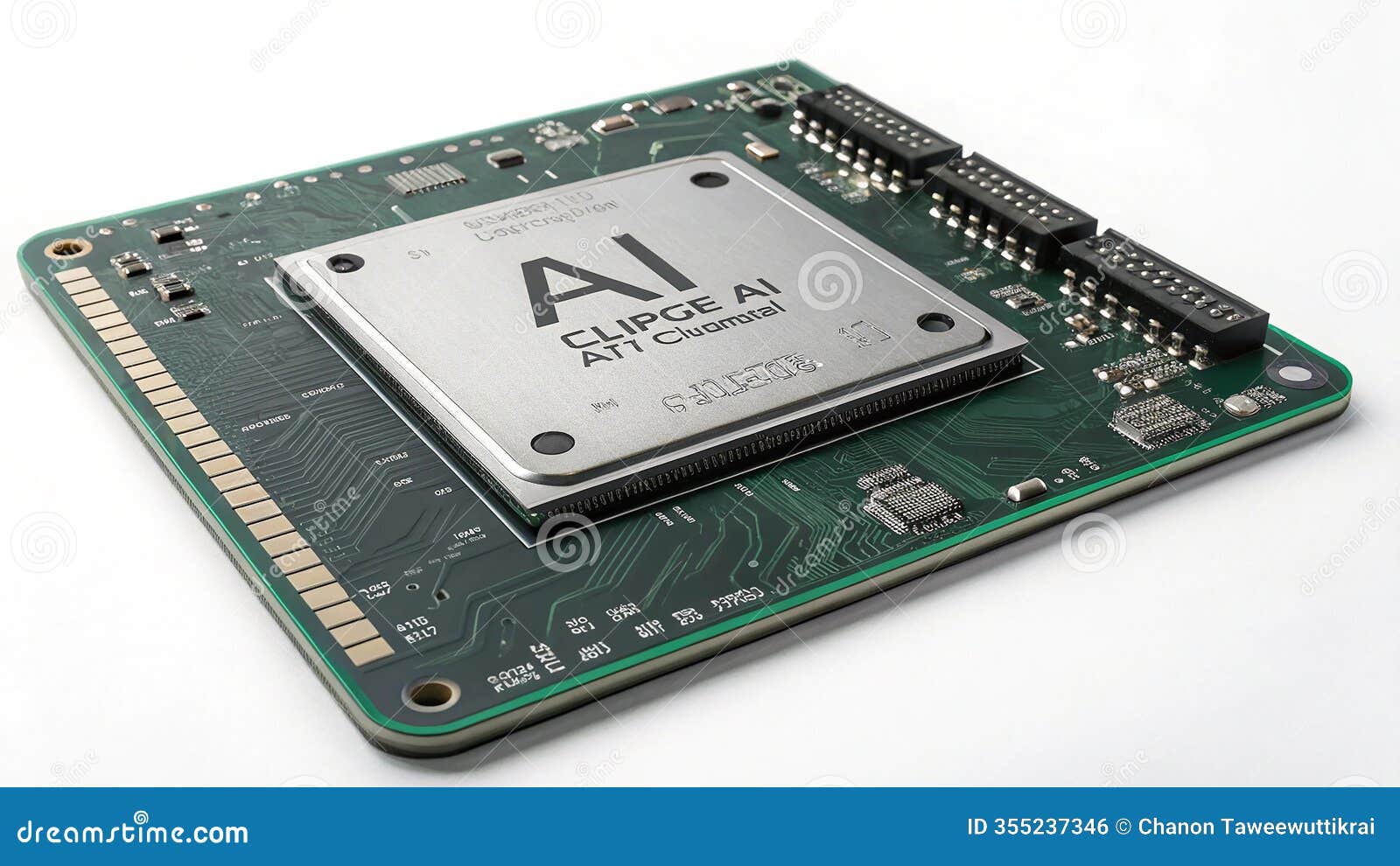 ai chipset - futuristic technology  - ai-generated 