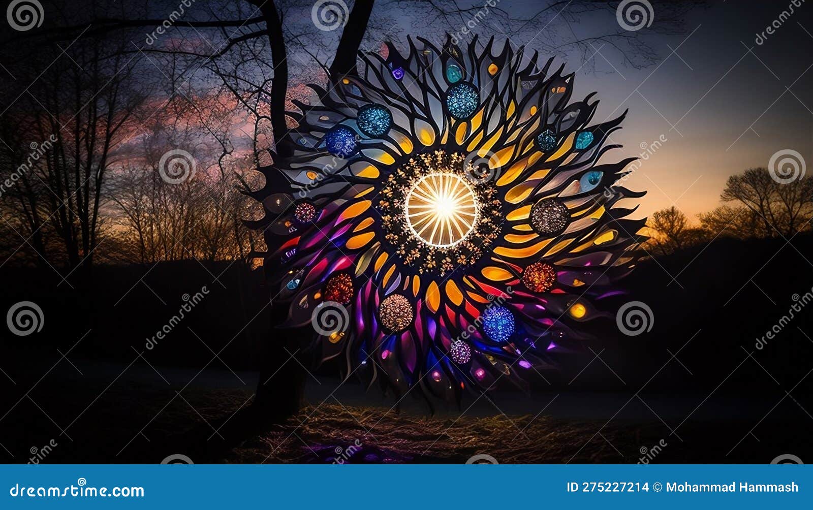 Solstice Radiance A Celestial Display Of Dazzling Lights, Made With