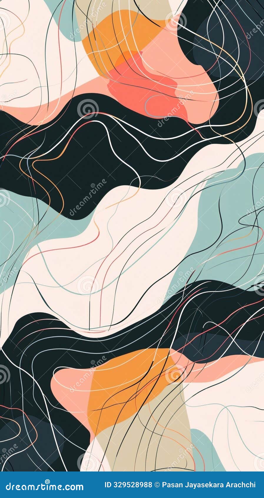 flowing lines harmonizing colors